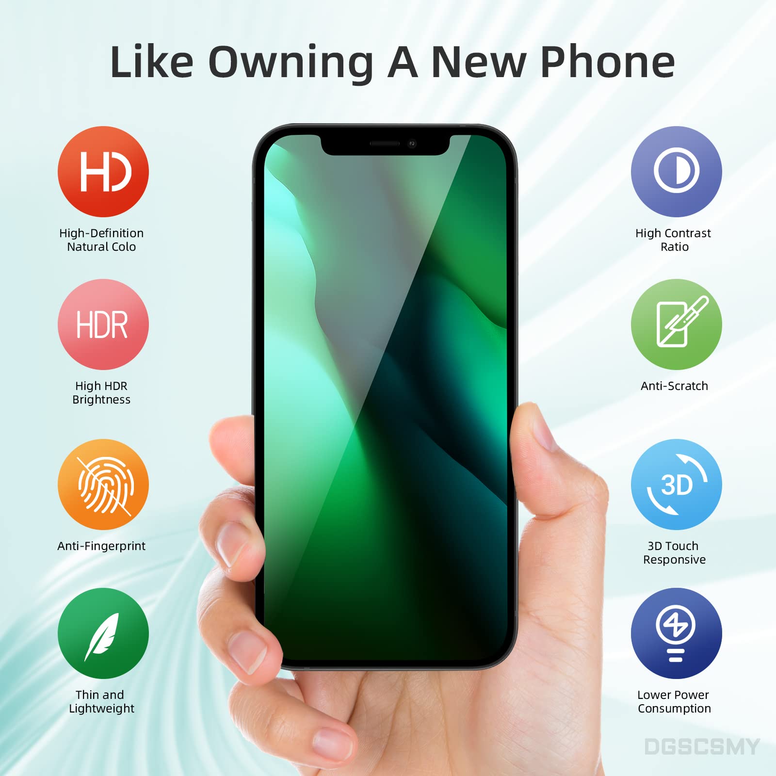 Original Title: [OLED for iPhone 12 pro max Screen Replacement with Ear Speaker Proximity Sensor OLED 3D Touch Display Digitizer 6.7