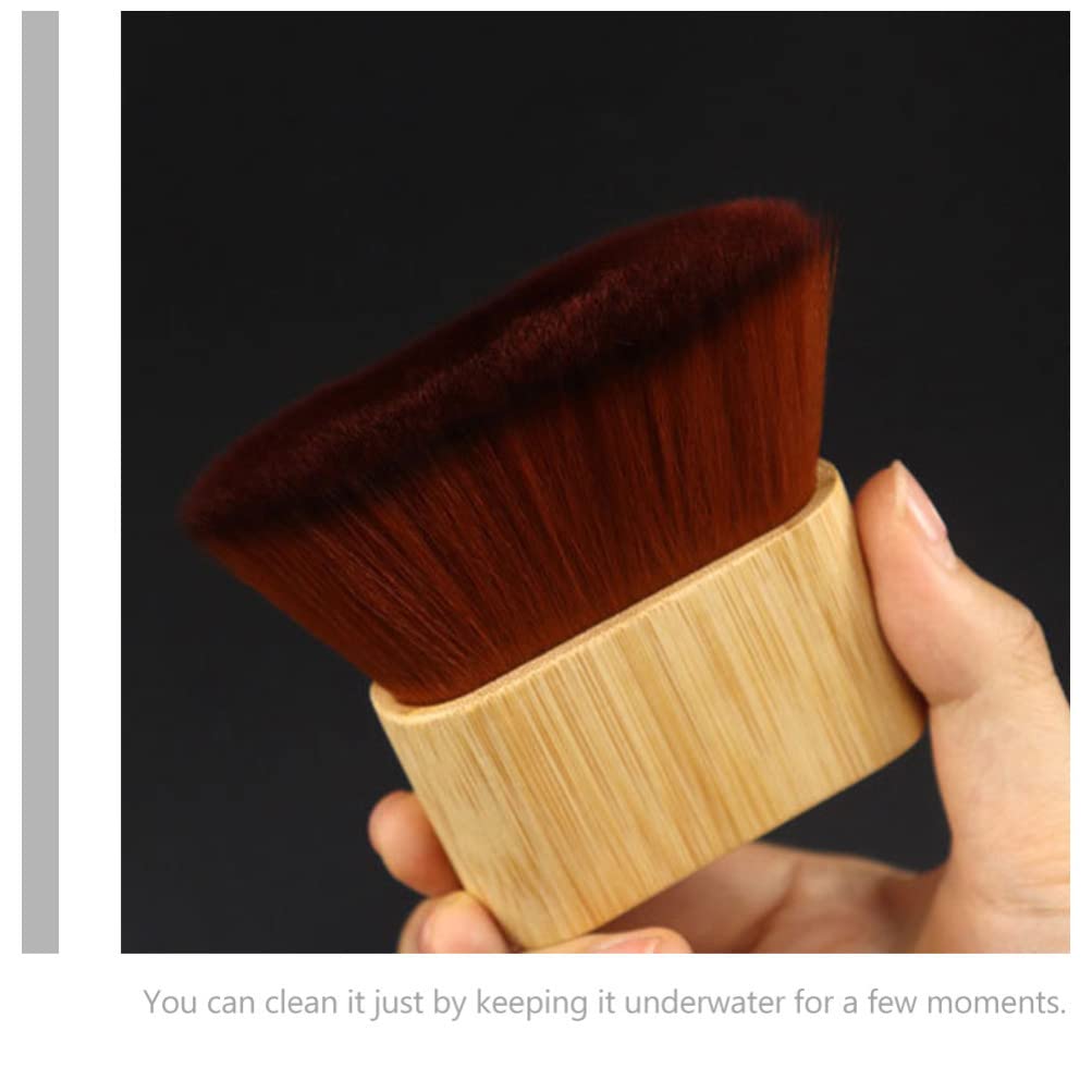 Professional Barber Neck Duster - Soft Fiber Wool Hair Styling Brush for Men | Perfect for Haircuts, Styling & Facial Grooming in Barbershops & Salons