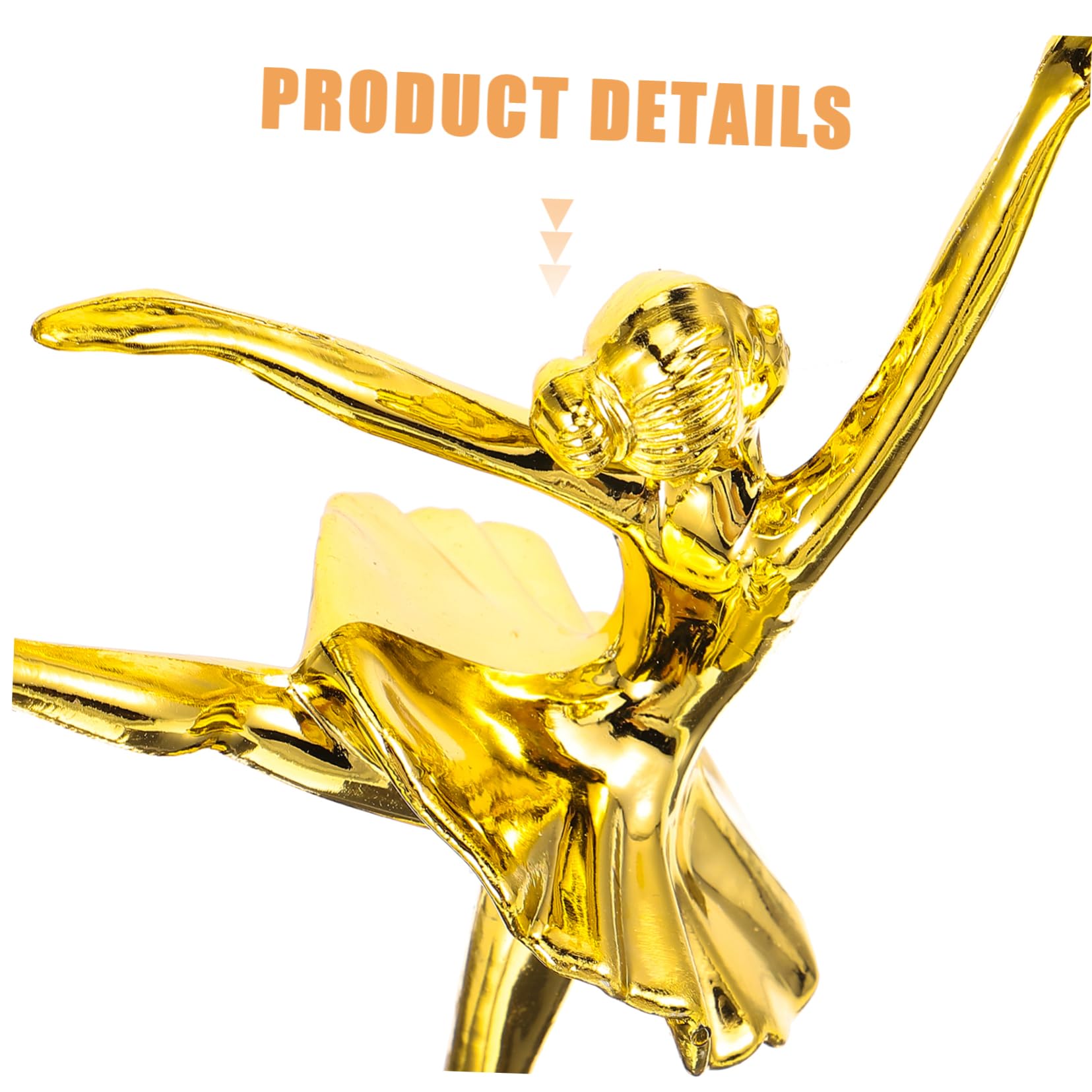 WOONEKY Dance Trophy Cup - Award for Gymnastics, Ballet & Kindergarten Graduation | Gold Plastic Trophy for Dance Competitions, Recitals & School Ceremonies