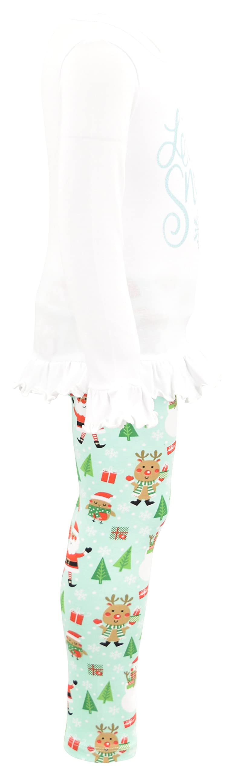 Girls 2-Piece Leggings Outfit with Ruffle Waist - Toddler Clothes Set for Playtime