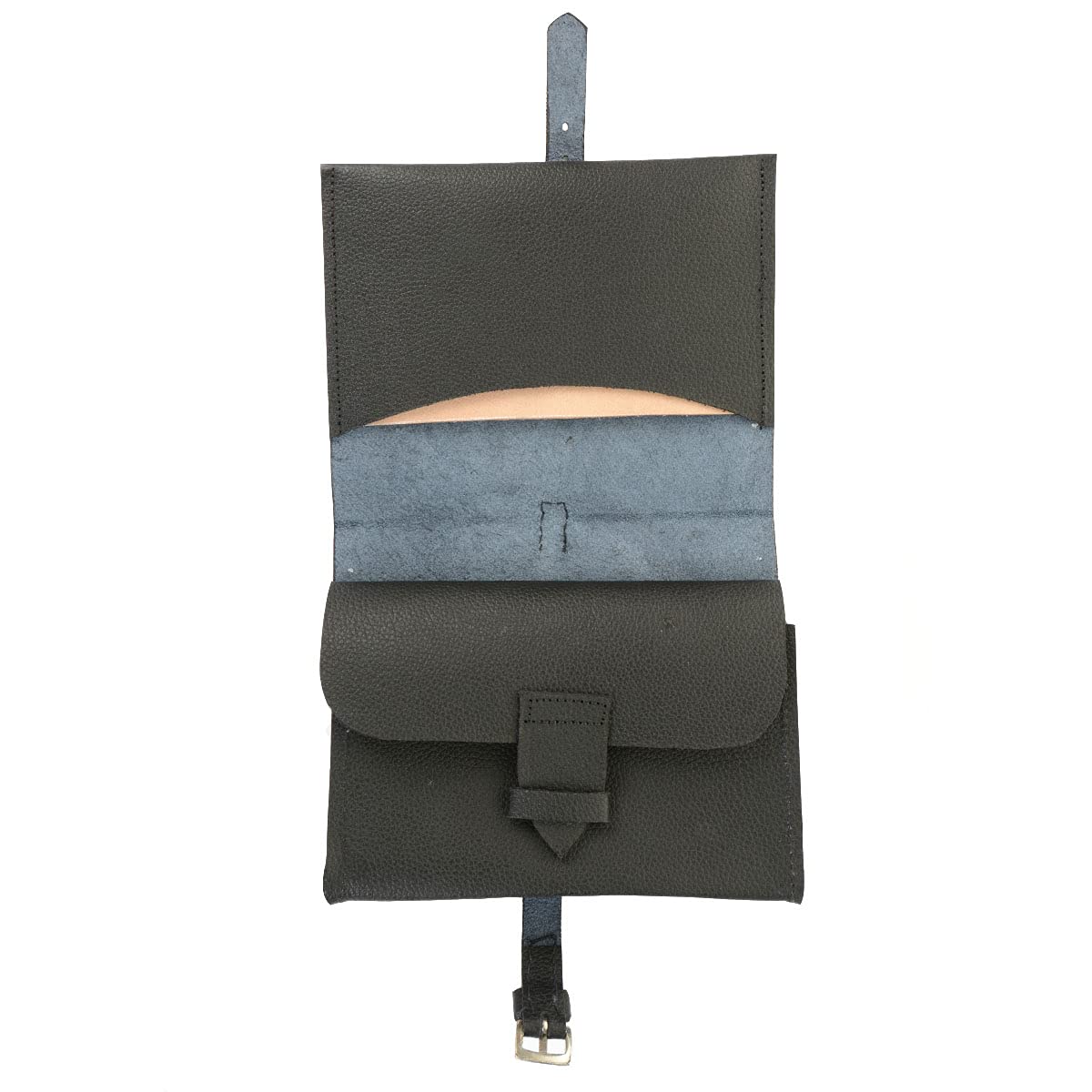 WW2 German Soldier Wallet Reproduction - Authentic Black Leather Military Wallet for Collectors & Reenactors | Perfect for WWII Events, Cosplay & Historical Displays