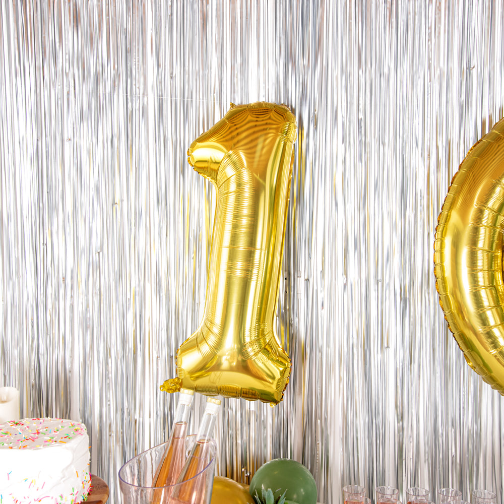 Balloonify Gold Mylar Number 1 Balloon - 40 Inch Large Foil Balloon for Birthday Party Decorations (1 Count) - Perfect for 1st Birthday, Anniversary & Celebration Decor