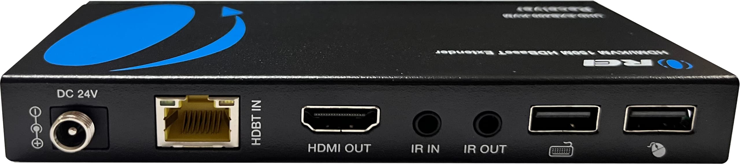 OREI 4K@60Hz KVM HDMI Extender Over Ethernet with PoC | Single HDBaseT CAT5e/CAT6A/CAT7 Cable | Up to 400 Feet 4:4:4 | Remote, Keyboard, Mouse & USB Control | Perfect for Home Theater, Gaming & Office Setup