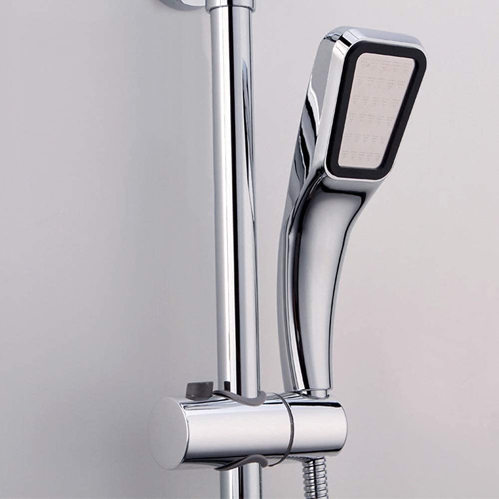 Premium Copper Shower Set - 3 Function Square Top Spray Handheld Shower System with Faucet & Adjustable Lifting Rod - Bathroom Upgrade for Spa-Like Experience - Perfect for Modern Homes, Apartments, and Luxury Hotels