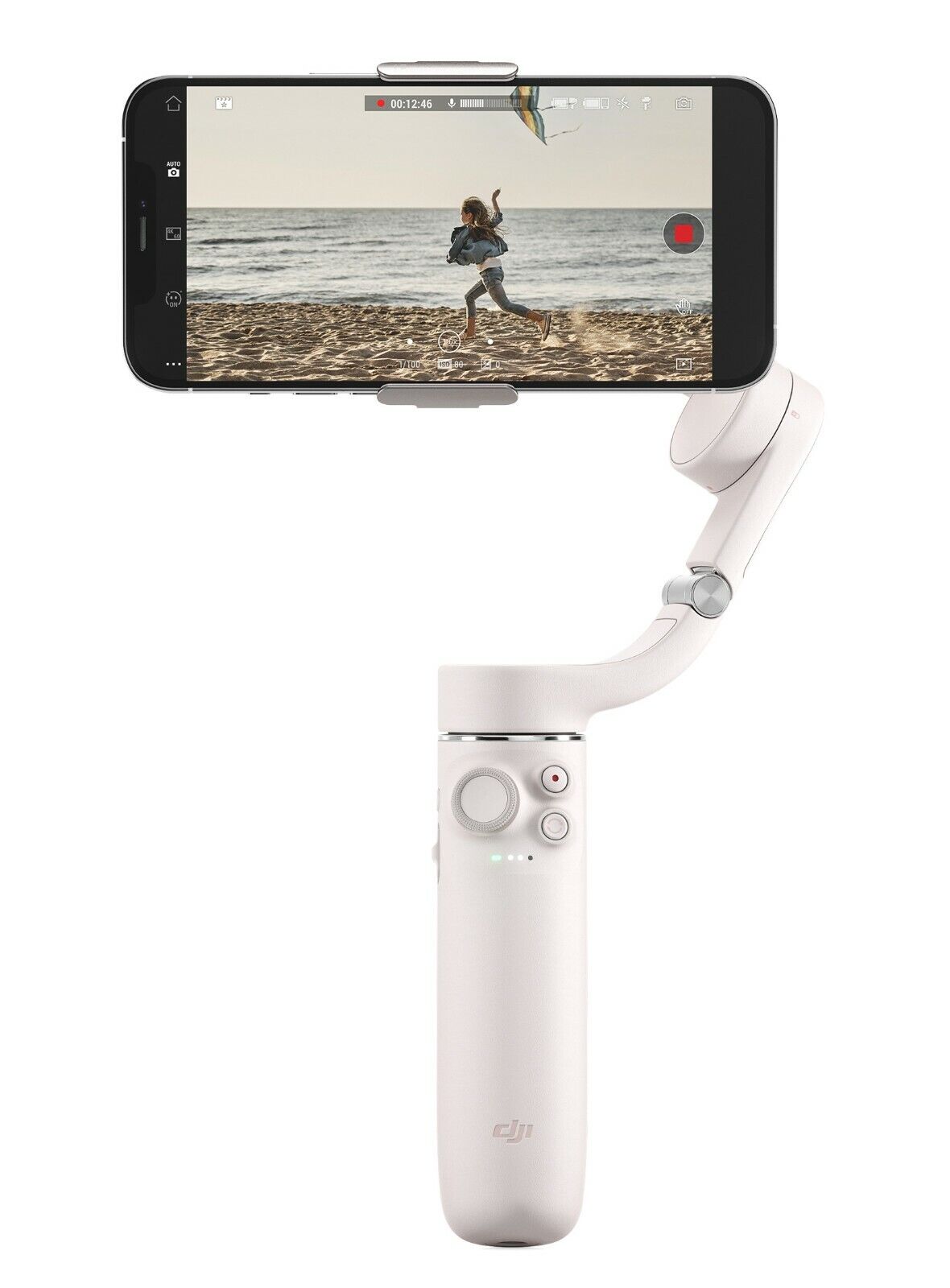 Refurbished DJI OM 5 Smartphone Gimbal Stabilizer - White | Compact 3-Axis Stabilization for Vlogging, Travel & Content Creation