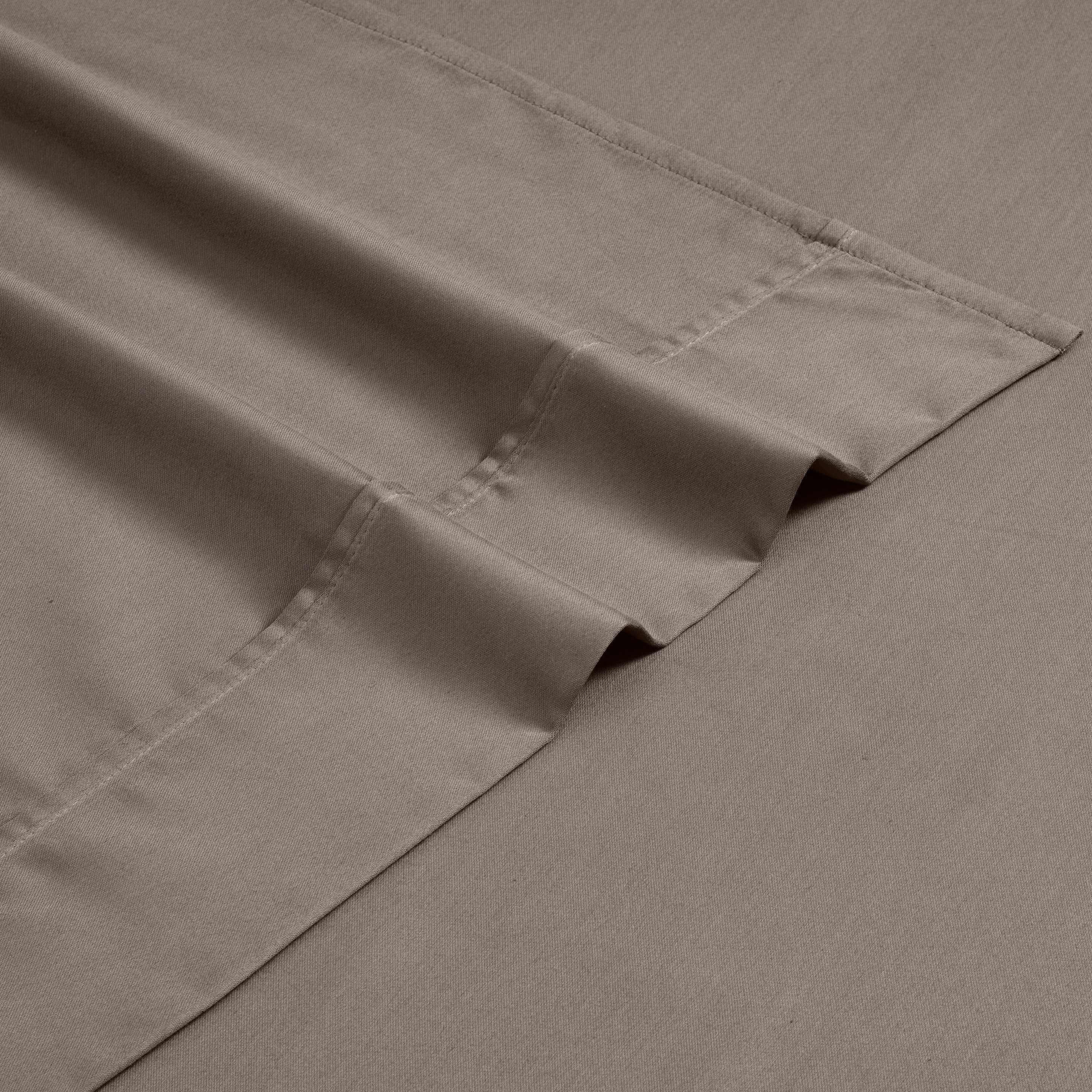 1200 Thread Count Cotton Rich Solid Deep Pocket Bed Sheet Set - Queen Size, Ultra Soft & Breathable - Perfect for Luxury Hotels, Guest Rooms & Master Bedrooms