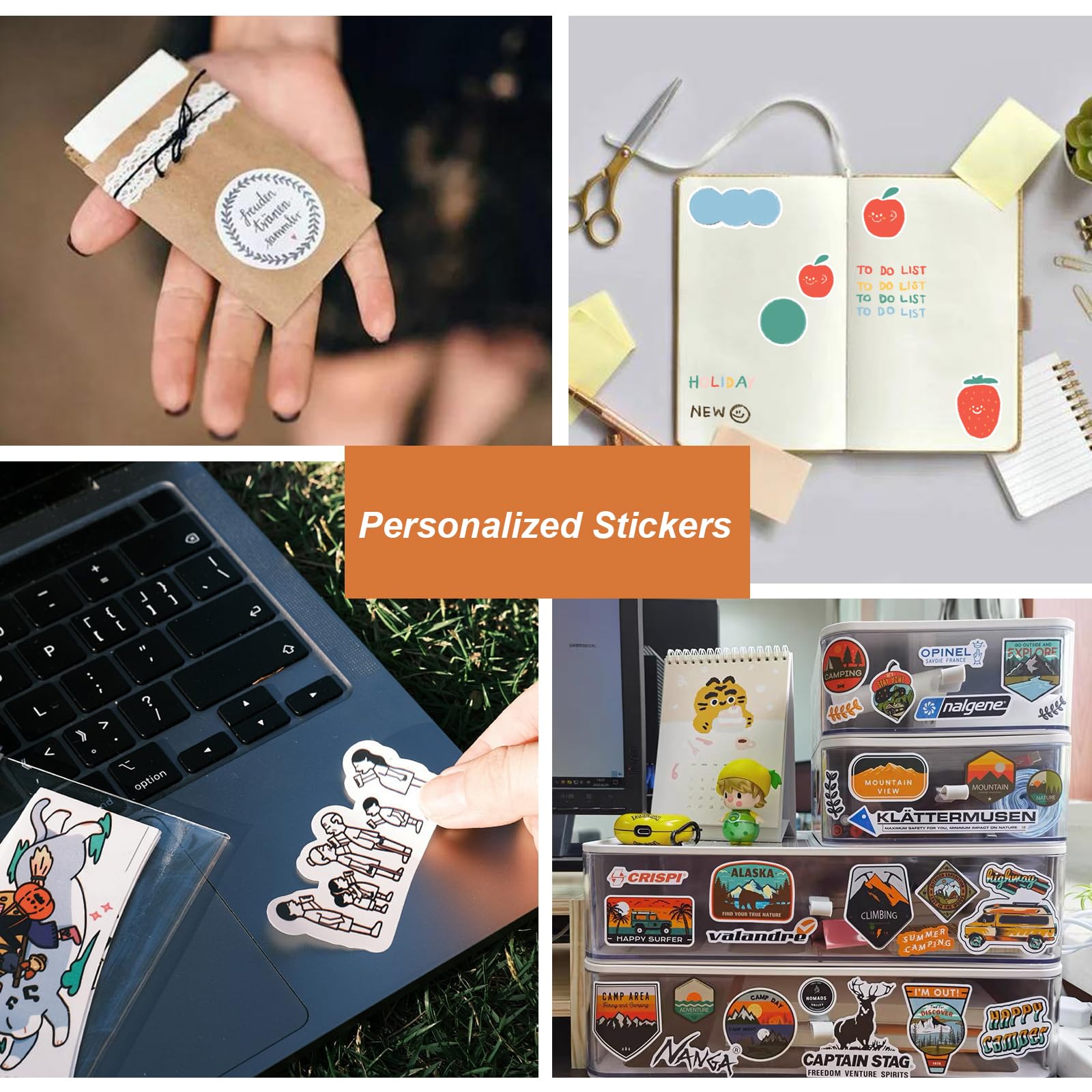 50 Sheets Printable Sticker Paper for Inkjet & Laser Printers - 8.5