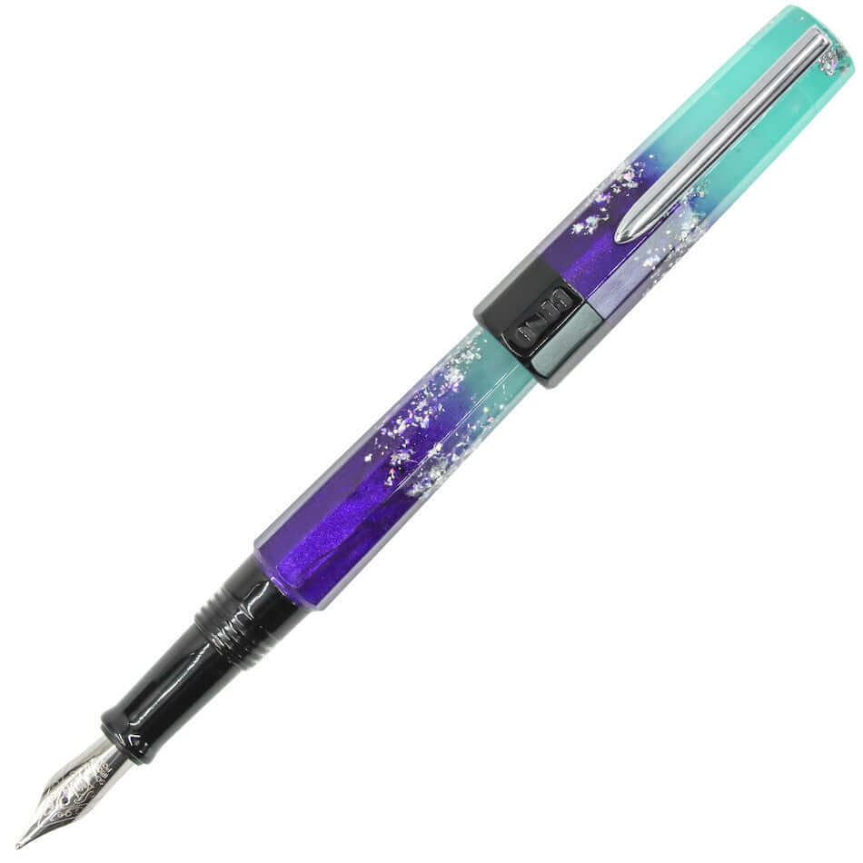 Benu Euphoria Fountain Pen - Ocean Breeze Blue Luxury Writing Instrument for Calligraphy & Signature - Perfect Gift for Writers, Professionals & Pen Collectors (Office, Journaling, Wedding Use)