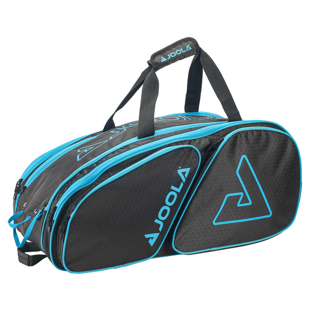 JOOLA Tour Elite Pickleball Bag (Black/Light Blue) - Premium Paddle Tennis Backpack for Men & Women - Perfect for Tournaments, Training & Travel Accessories