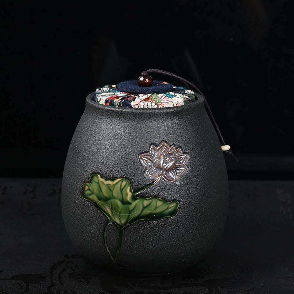Premium Ceramic Tea Canister - Airtight Porcelain Storage Container for Loose Leaf Tea, Coffee, Spices, Dry Goods & Candy | Elegant White Kitchen Organizer for Pantry, Countertop & Tea Station