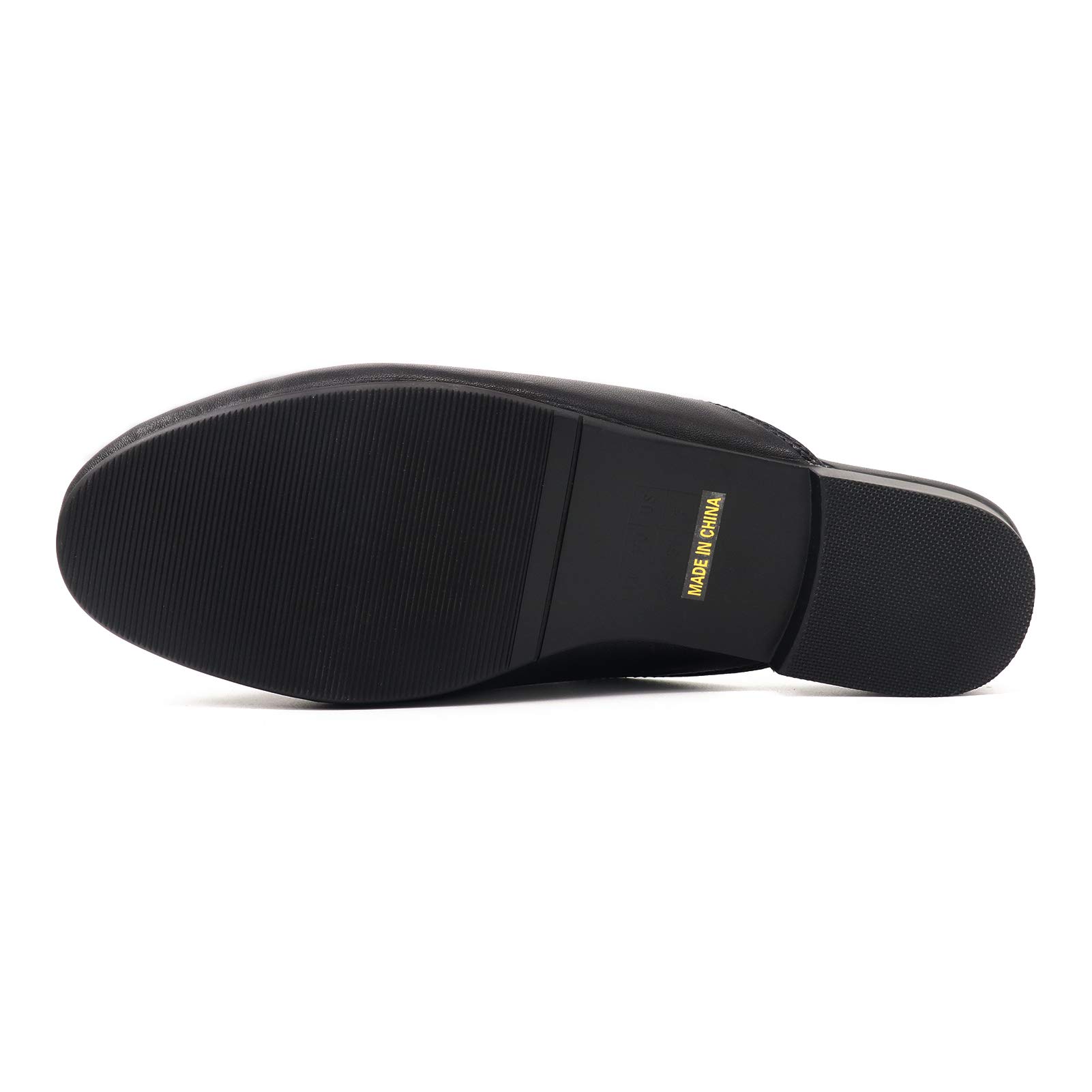 Women's Round Toe Backless Slip-On Mule Flats - Faux Fur Loafers & Slides for Comfortable Indoor/Outdoor Wear - Perfect for Home, Office, and Casual Outings