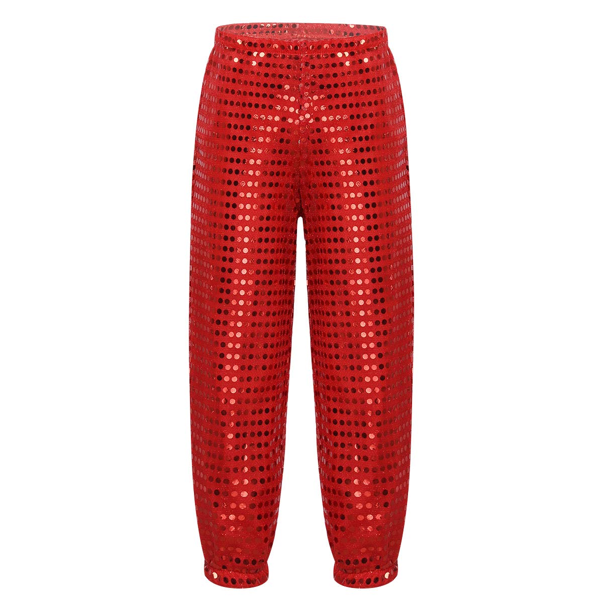 YEAHDOR Kids Glitter Sequins Dance Pants - Hip Hop Jazz Street Dance Costume for Girls & Boys, Solo & Group Competition | Perfect for Performances, Recitals & Dance Classes