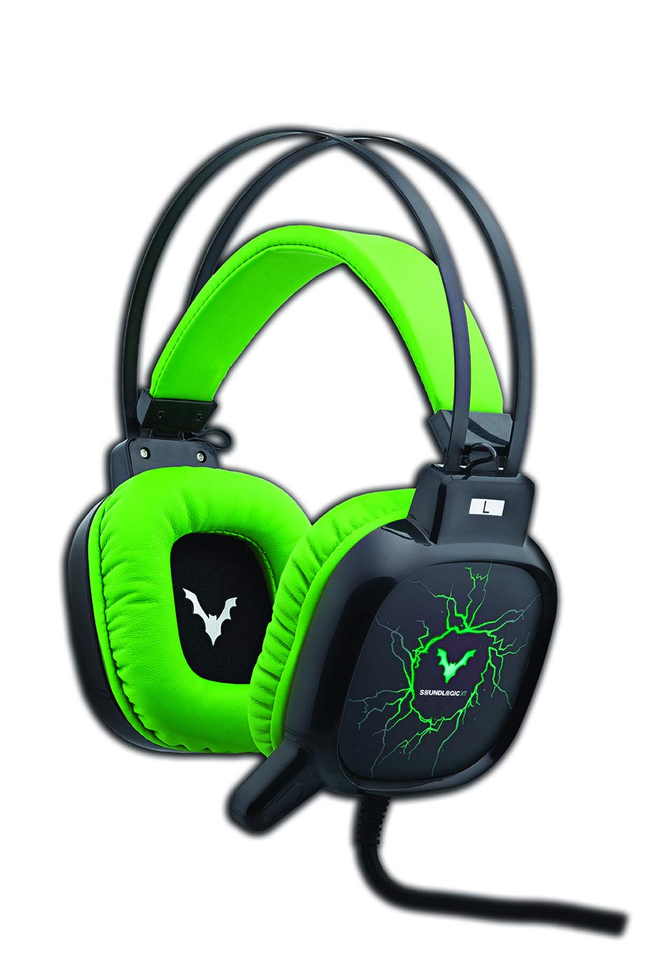 Best Gaming Headset for Xbox One, PS4, PC - Surround Sound Stereo Headphones with Noise Canceling Mic & LED Lights | Compatible with Computer, Laptop, PSP, Nintendo 3DS, Mac OS | Memory Foam Earcups (Green) - Perfect for Competitive Gaming & Streaming