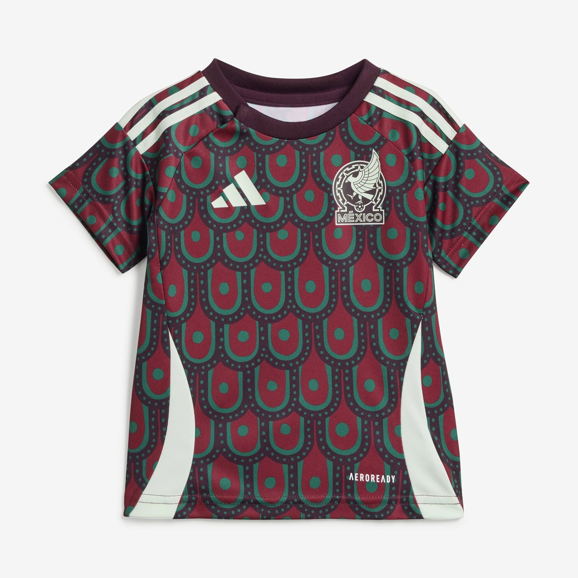 Adidas Mexico 2024 Home Jersey for Babies - Official Soccer Uniform for Infants & Toddlers - Perfect for Match Days, Parties & Photo Shoots
