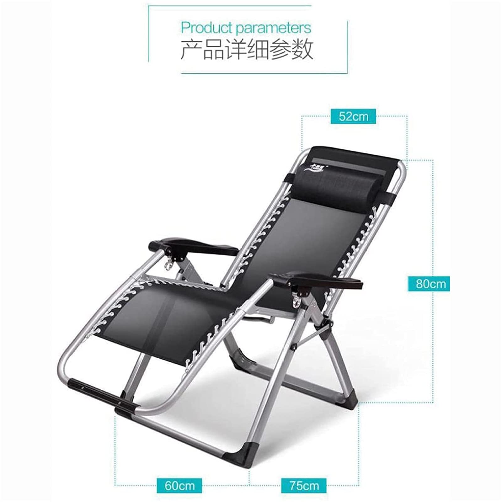 CHLDDHC Zero Gravity Outdoor Recliner Chair with Cup Holder - Adjustable Patio Lounger for Garden, Pool & Beach - Perfect for Relaxing, Sunbathing and Outdoor Leisure