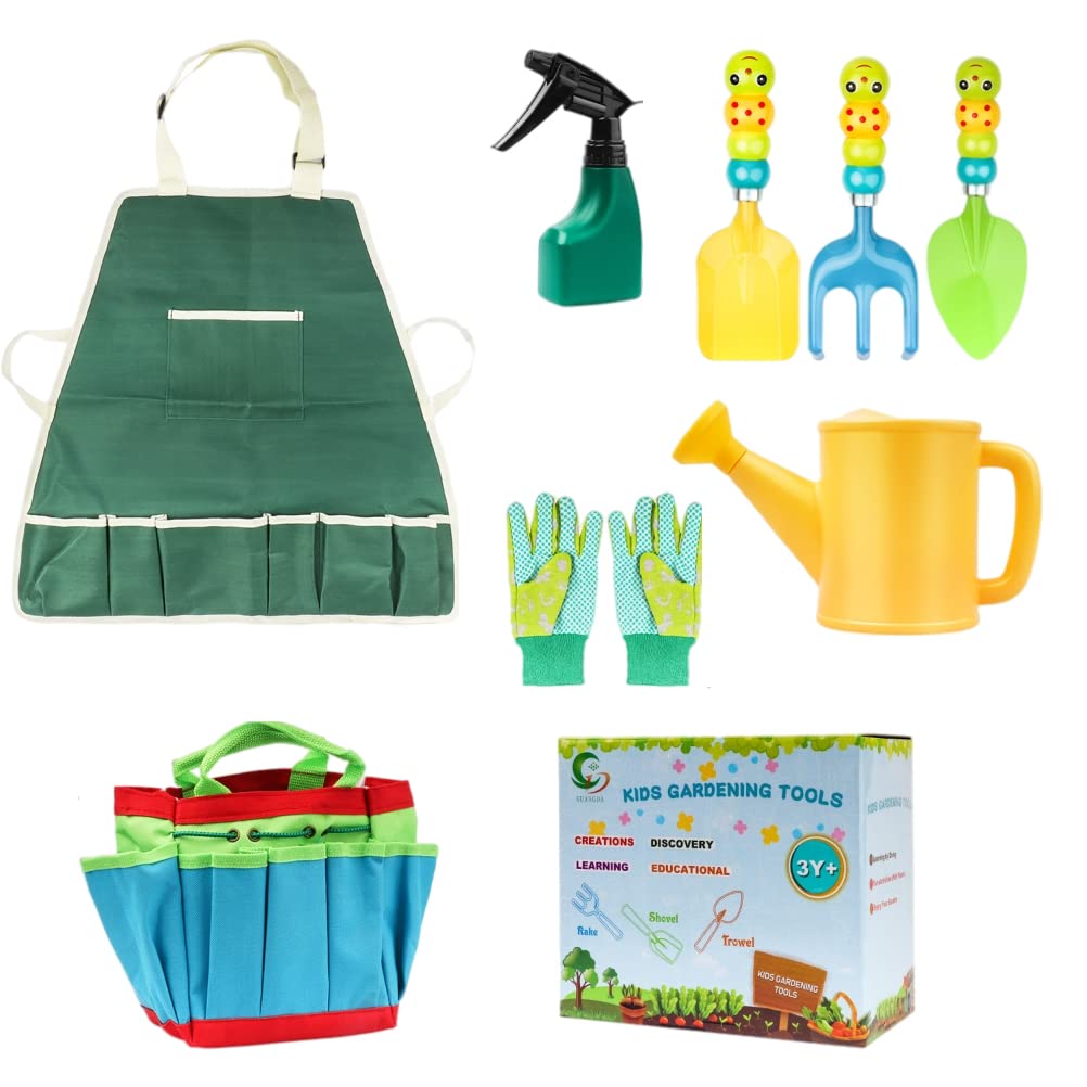 **Zerodis 9-Piece Kids Gardening Tool Set - Durable Garden Tools for Children with Storage Bag | Perfect for Outdoor Planting, School Projects & Backyard Fun**