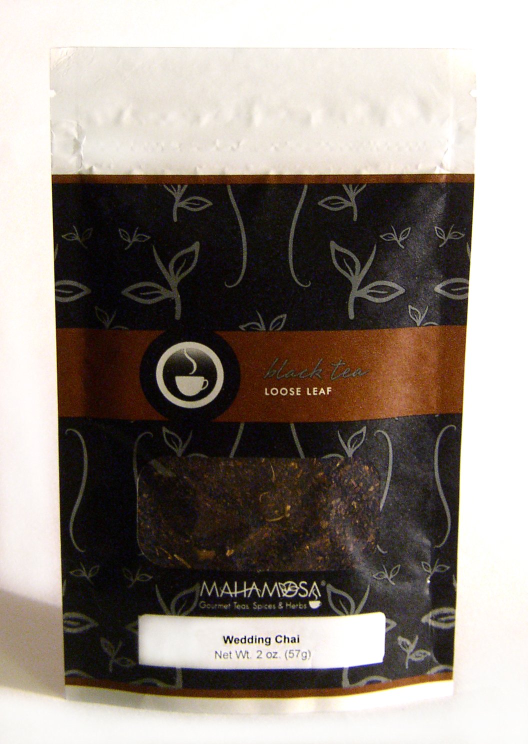 Mahamosa Chai Black Tea Blend & Tea Filter Set - 2 oz Loose Leaf Wedding Chai Tea with 100 Filters | Premium Black Tea with Green Cardamom, Cardamom Seeds & Vanilla Flavor | Perfect for Tea Parties, Gifts & Relaxation