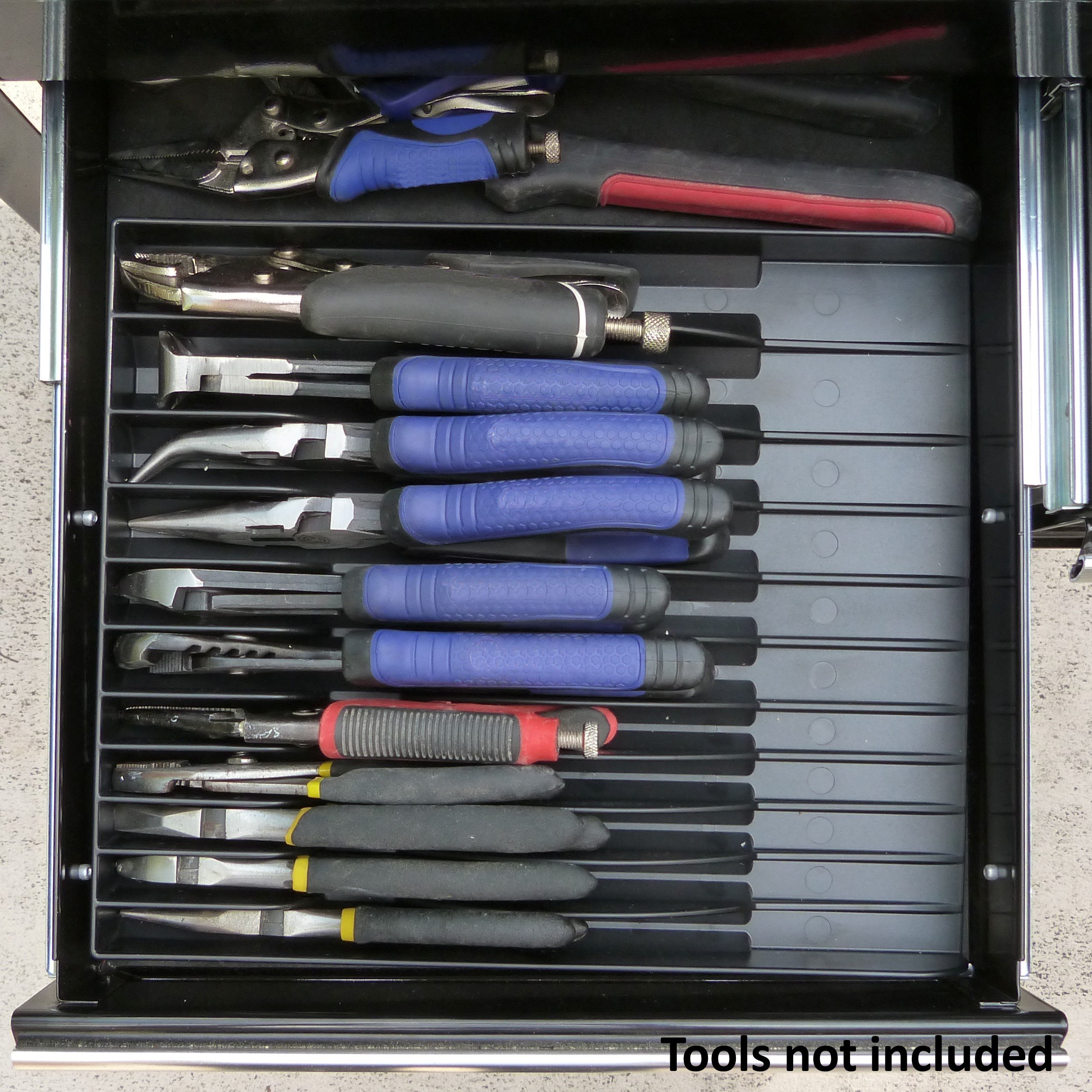 Premium Black Pliers Organizer - Heavy Duty Tool Storage Case for Electricians & DIY Enthusiasts | Workshop, Garage & Home Use