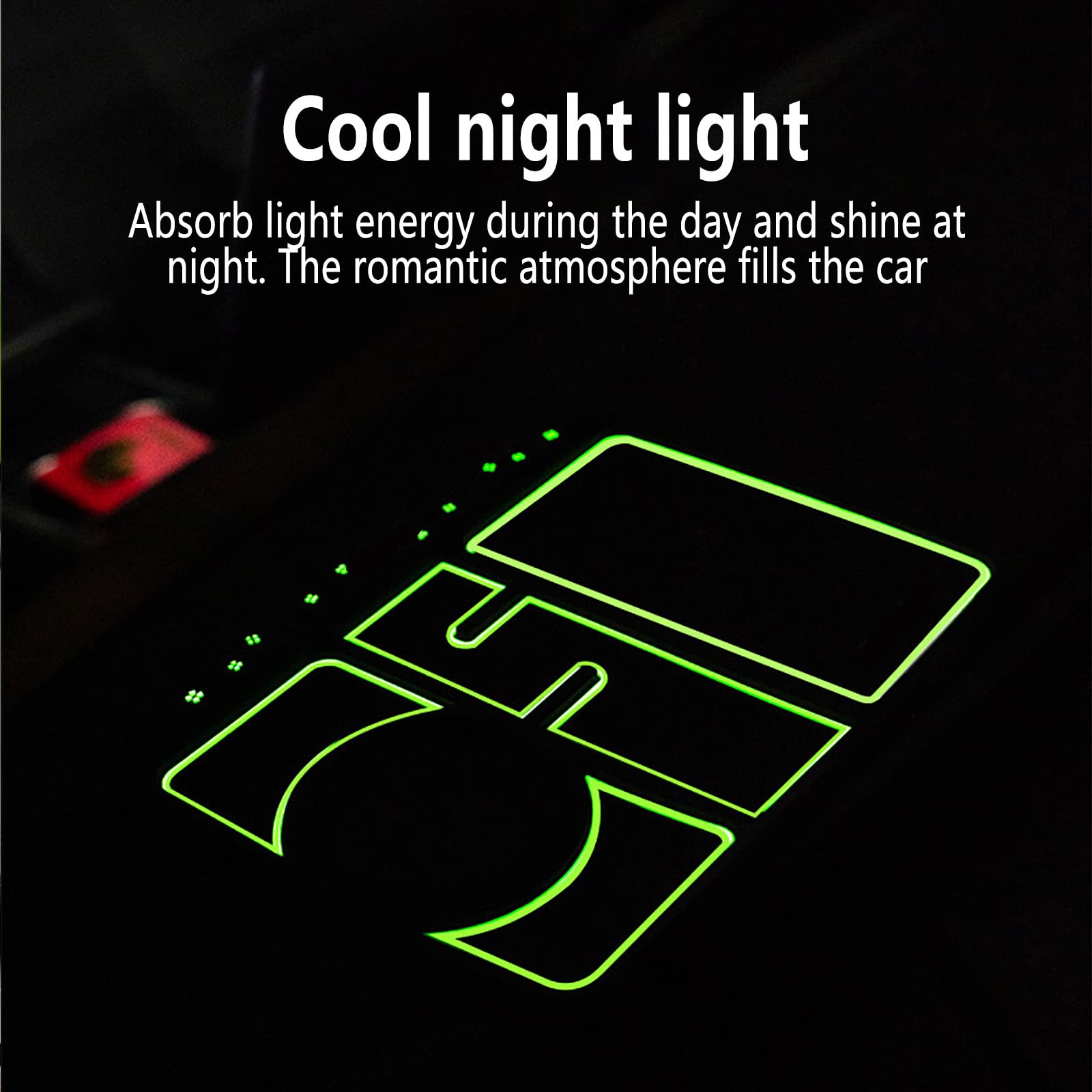 2023 New Non-Slip Glow in the Dark Car Dashboard Phone Mat - 4-in-1 Universal Phone Holder with Anti-Shake Design, Temporary Parking Card & Aromatherapy Function (White) | Perfect for Night Driving, Road Trips & Organized Car Interior