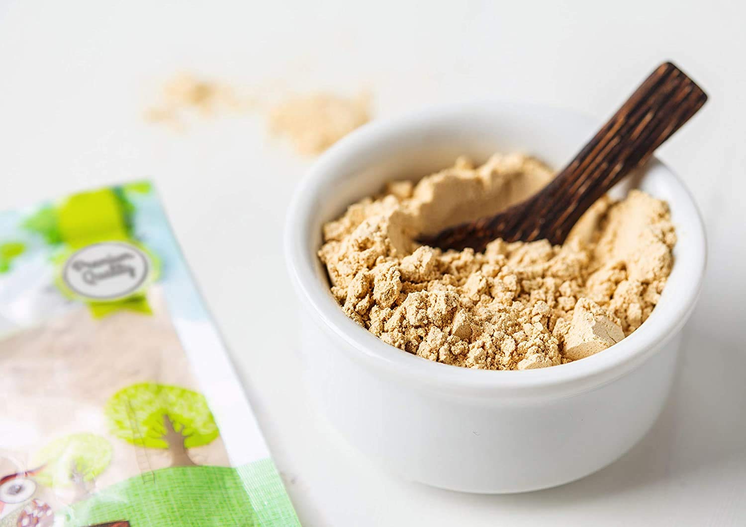 Organic Raw Yellow Maca Powder 8oz - Vegan, Keto, Kosher Certified, Non-Gelatinized Maca Root Superfood - Rich in Vitamin C & Iron - Perfect for Smoothies, Baking & Energy Boosting