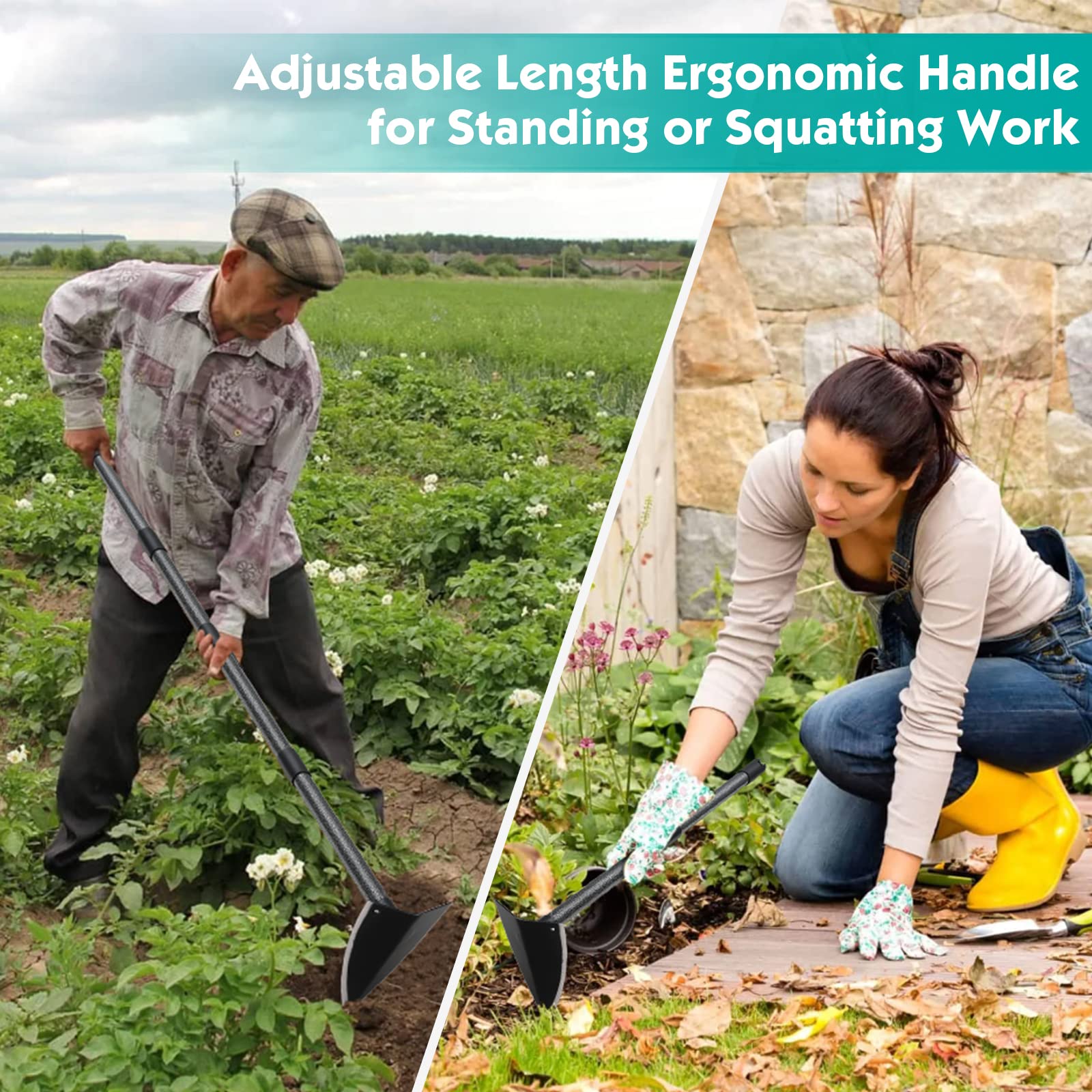 Sharp Triangle Garden Hoe - 60