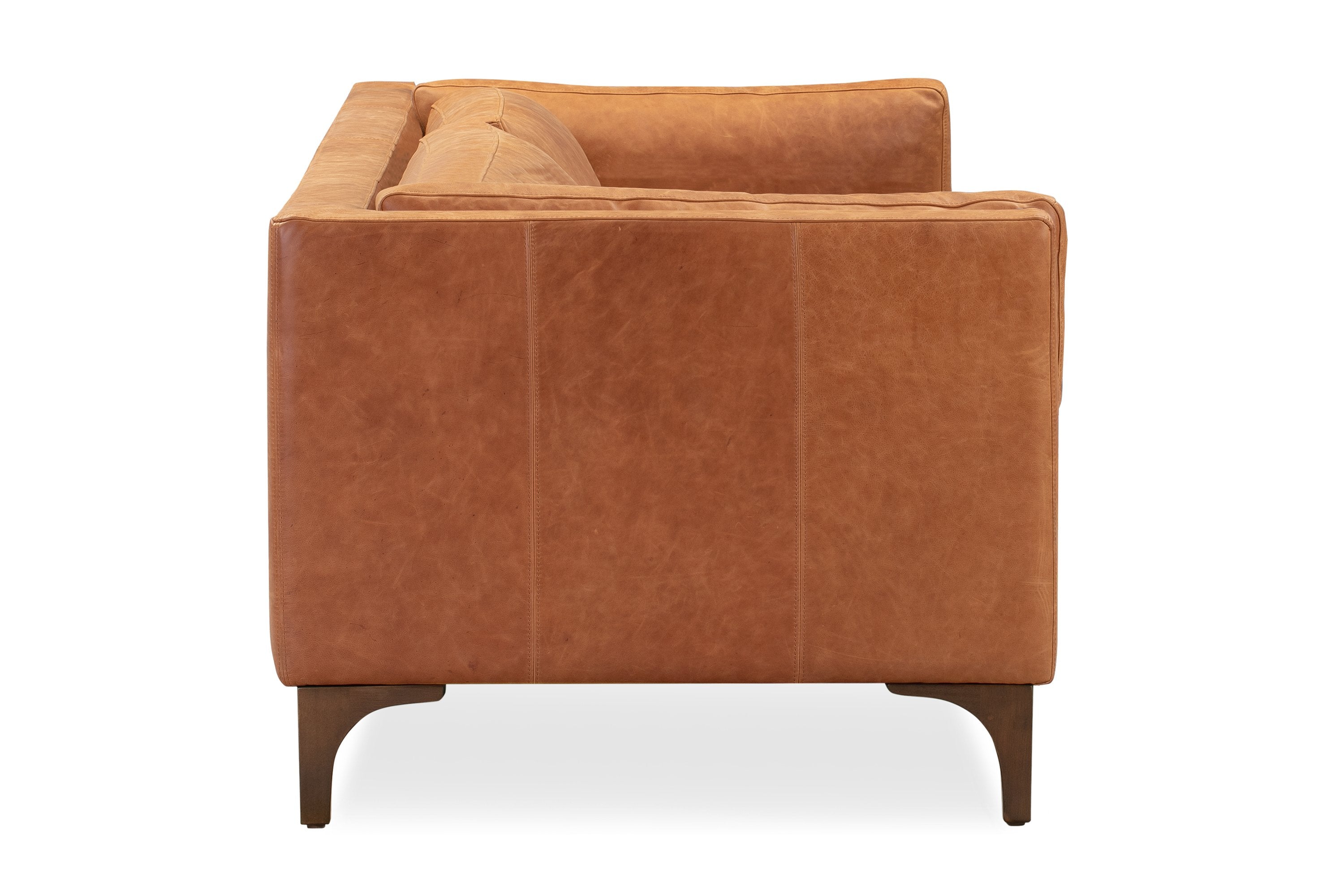 Premium Argan Leather Sofa - Luxurious Genuine Leather Couch for Living Room, Office & Lounge - Modern Comfortable Sectional Sofa for Home Decor
