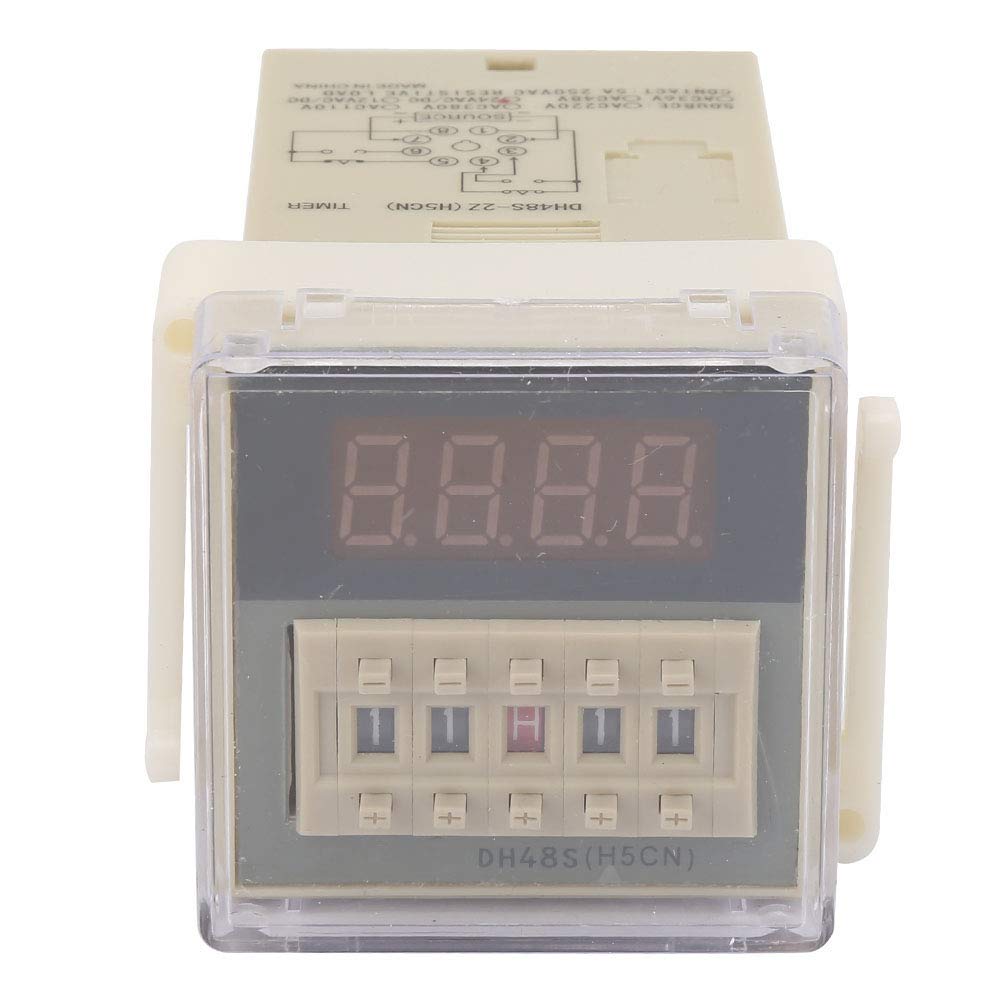 O111ROM Digital Time Delay Relay 8-Pin LCD Display Timer 0.01S-9999H DH48S-2Z (110VAC) - Perfect for Industrial Automation, HVAC Systems, and Electrical Control Panels