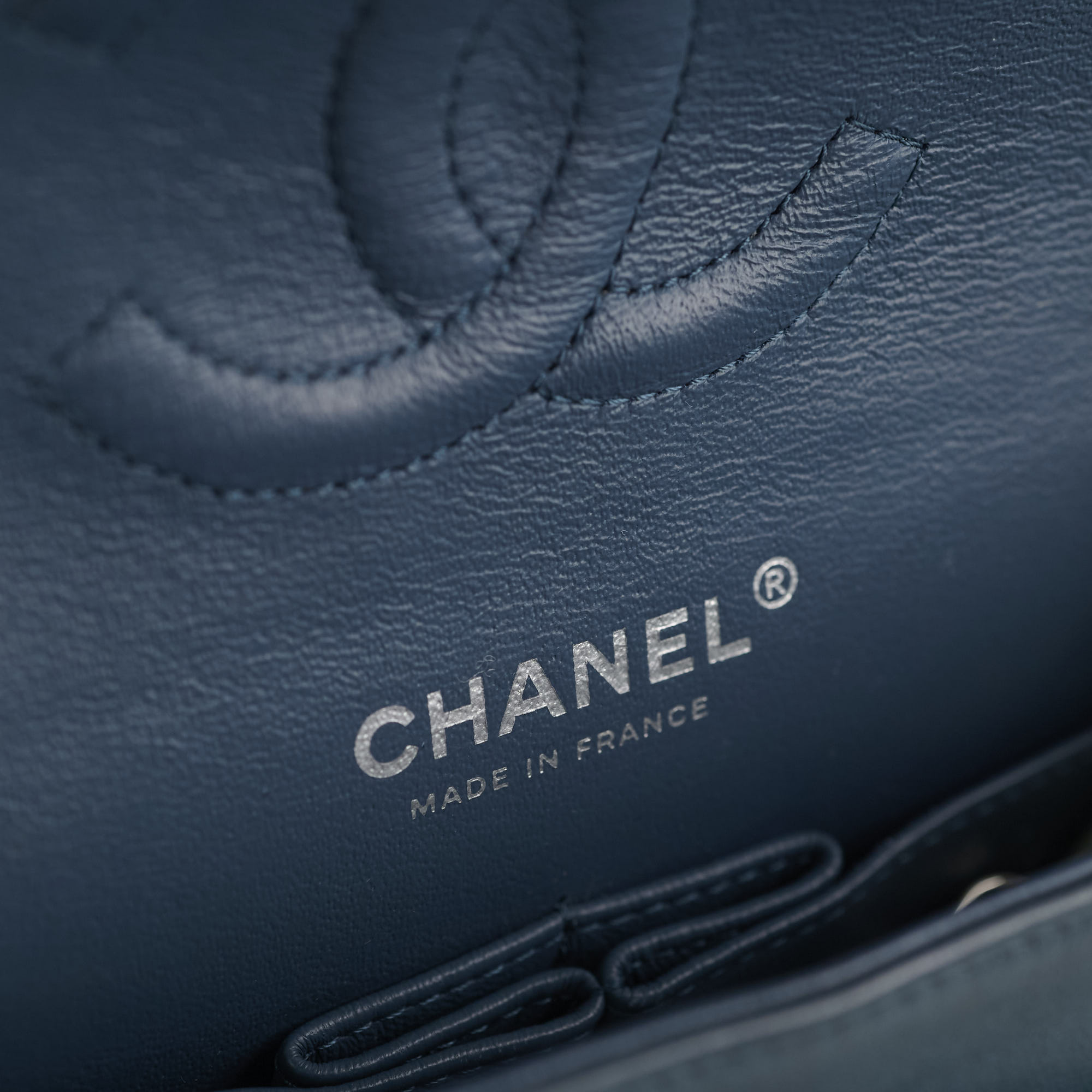 Chanel Medium/Large Double Classic Flap Bag in Blue - Luxury Designer Handbag for Women | Perfect for Work, Evening Events & Everyday Use