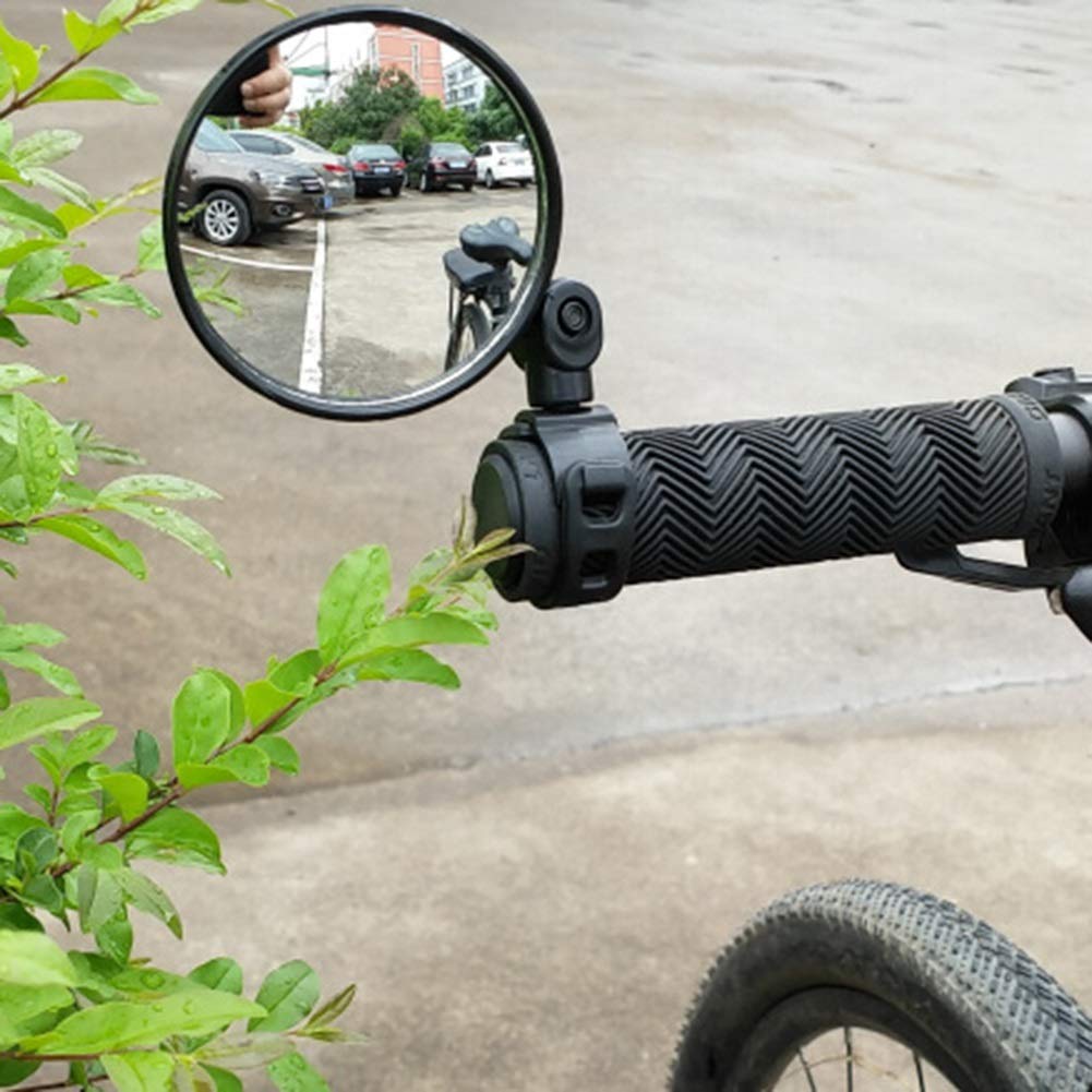 Makao Bike Rearview Mirror - Adjustable Handlebar Mirror for Mountain & Road Bicycles - Durable Silicone Rear View Safety Mirror for Cycling Commuting & Outdoor Adventures