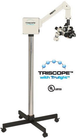 TriScope with Trulight 4-Leg Base - Professional Microscope for Lab, Research & Education | Ideal for Biology, Jewelry Inspection & Hobbyists