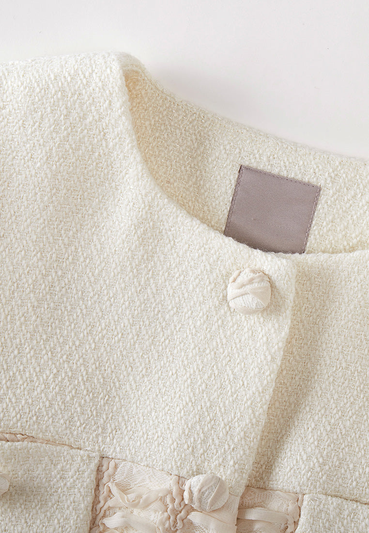 Stylish Crease Detail Patchwork Long Sleeve Jacket for Women - Perfect for Fall Layering & Casual Outfits