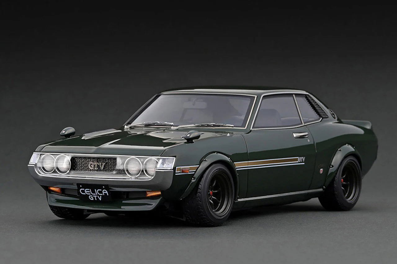 1:18 Scale Toyota Celica 1600GTV (TA22) Diecast Model Car - Green Collectible Toy for Car Enthusiasts | Perfect for Display, Gifts, and Racing Collections