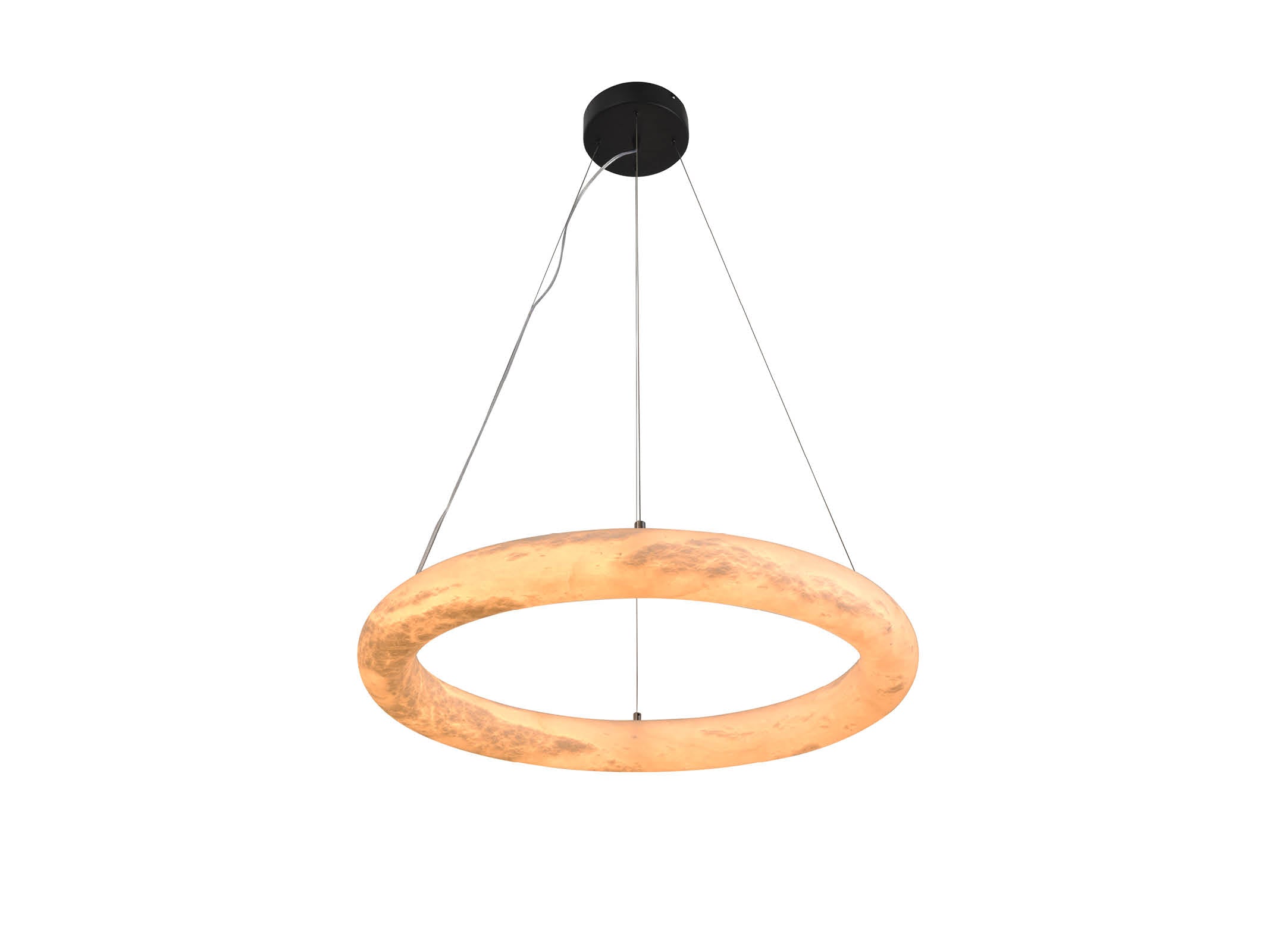 Elegant Alabaster Ring Pendant - Handcrafted Stone Jewelry for Women | Perfect for Weddings, Parties & Everyday Wear