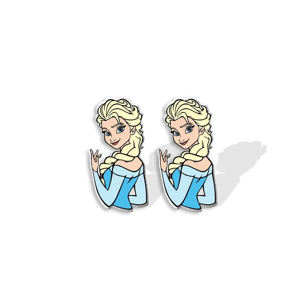 Frozen-Inspired Earrings - Disney Princess Jewelry for Women & Girls | Perfect for Cosplay, Costume Parties & Disney Themed Events