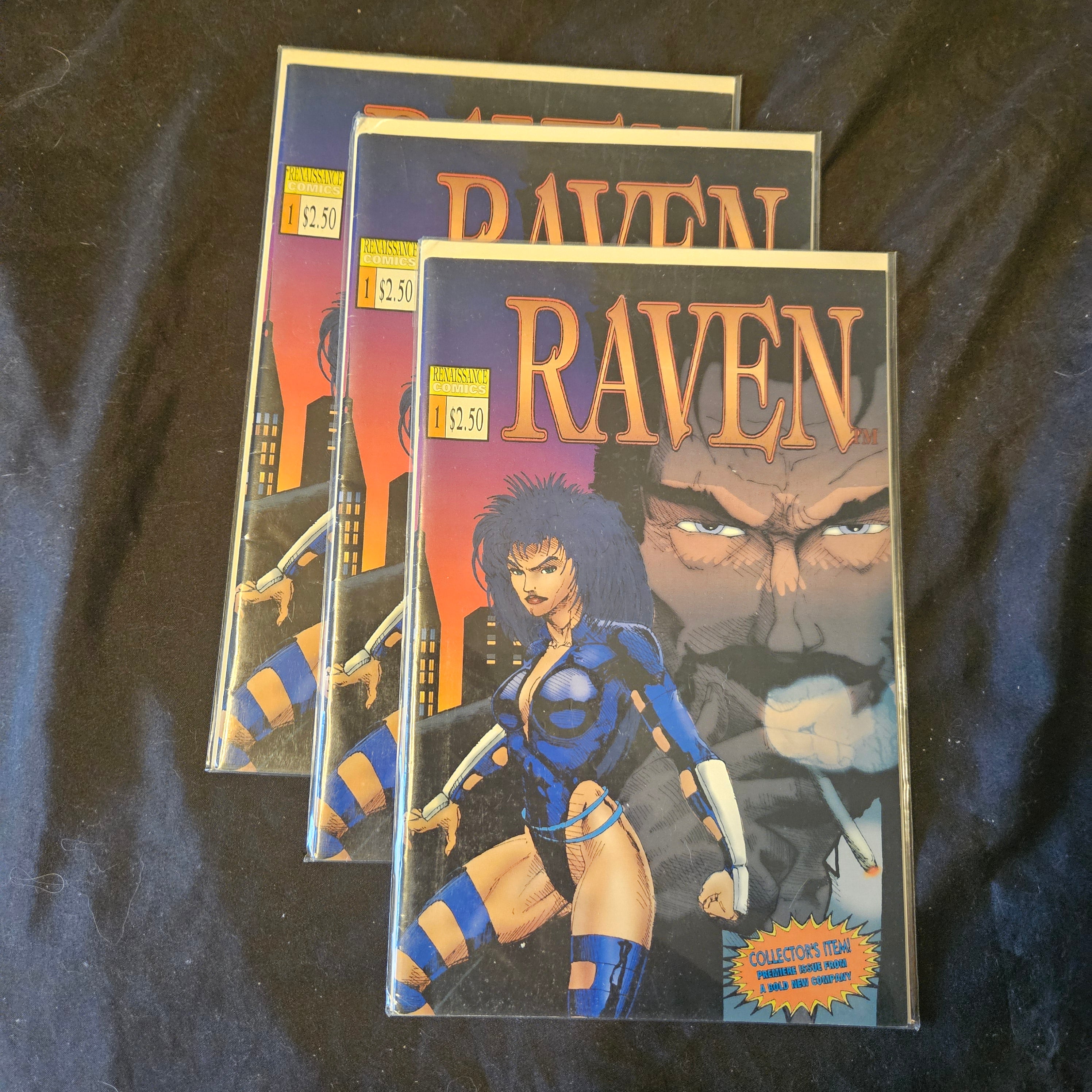 Raven #1 Renaissance Comics 1992 - Vintage Collectible Comic Book for Superhero Fans & Collectors - Perfect for Gifts, Display, and Comic Book Collections