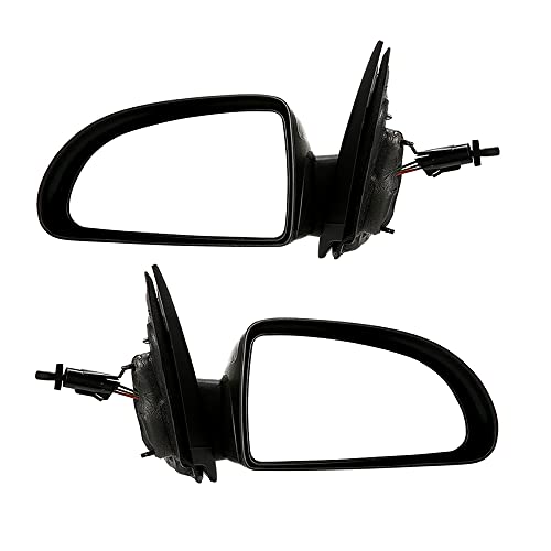 New Pair of Power Door Mirrors Compatible with 2005-2007 Chevrolet Cobalt Sedan - OEM 15299346 & 15299345 - Easy Installation & Adjustable for Safe Driving