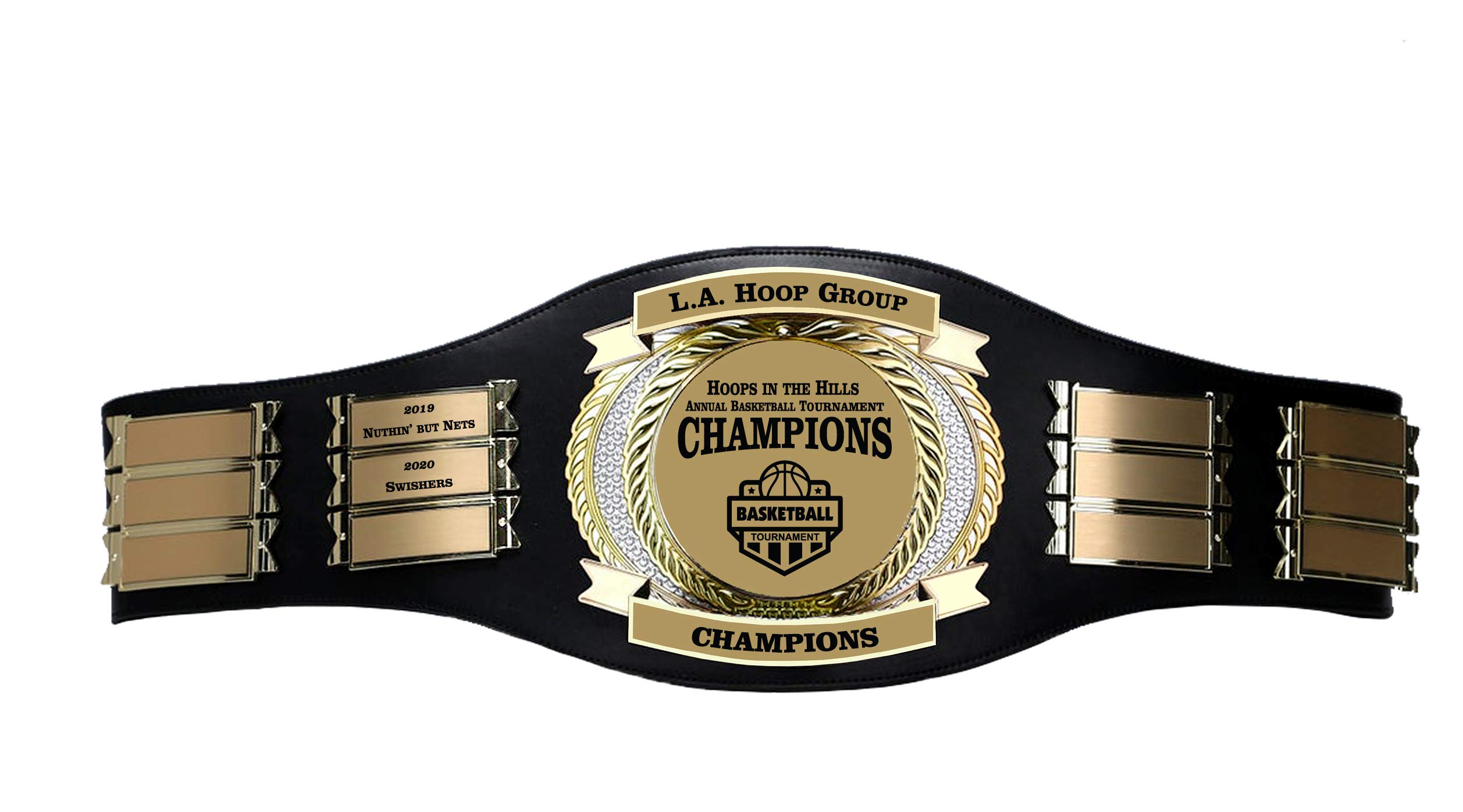 Custom SLD Awards Line Golf Championship Belt Trophy - Personalized Perpetual Award with Logo/Text & Wall Hanger - Perfect for Golf Tournaments, Corporate Awards & Sports Recognition Ceremonies
