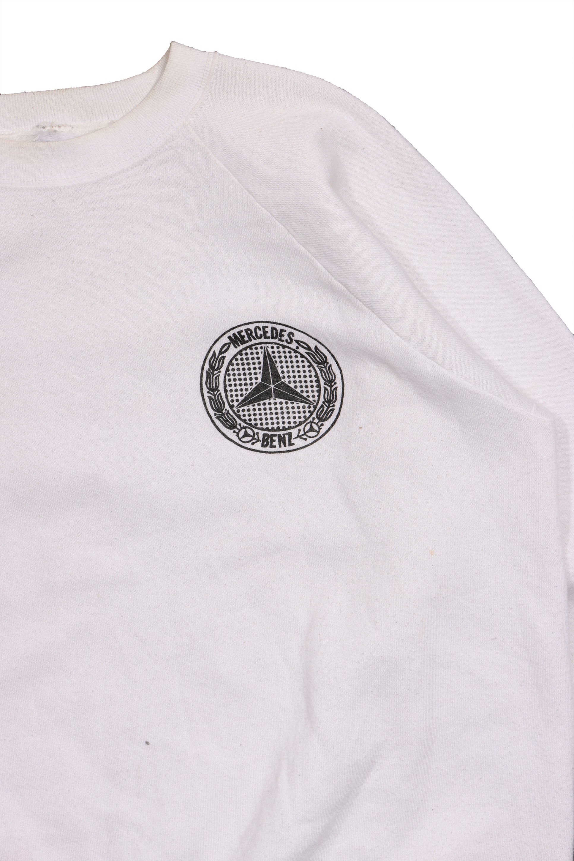 Vintage 1980s Mercedes Benz Logo Crewneck Sweatshirt | Retro Car Enthusiast Apparel | Unisex Casual Wear for Men & Women | Perfect for Car Shows, Casual Outings & Gift Giving