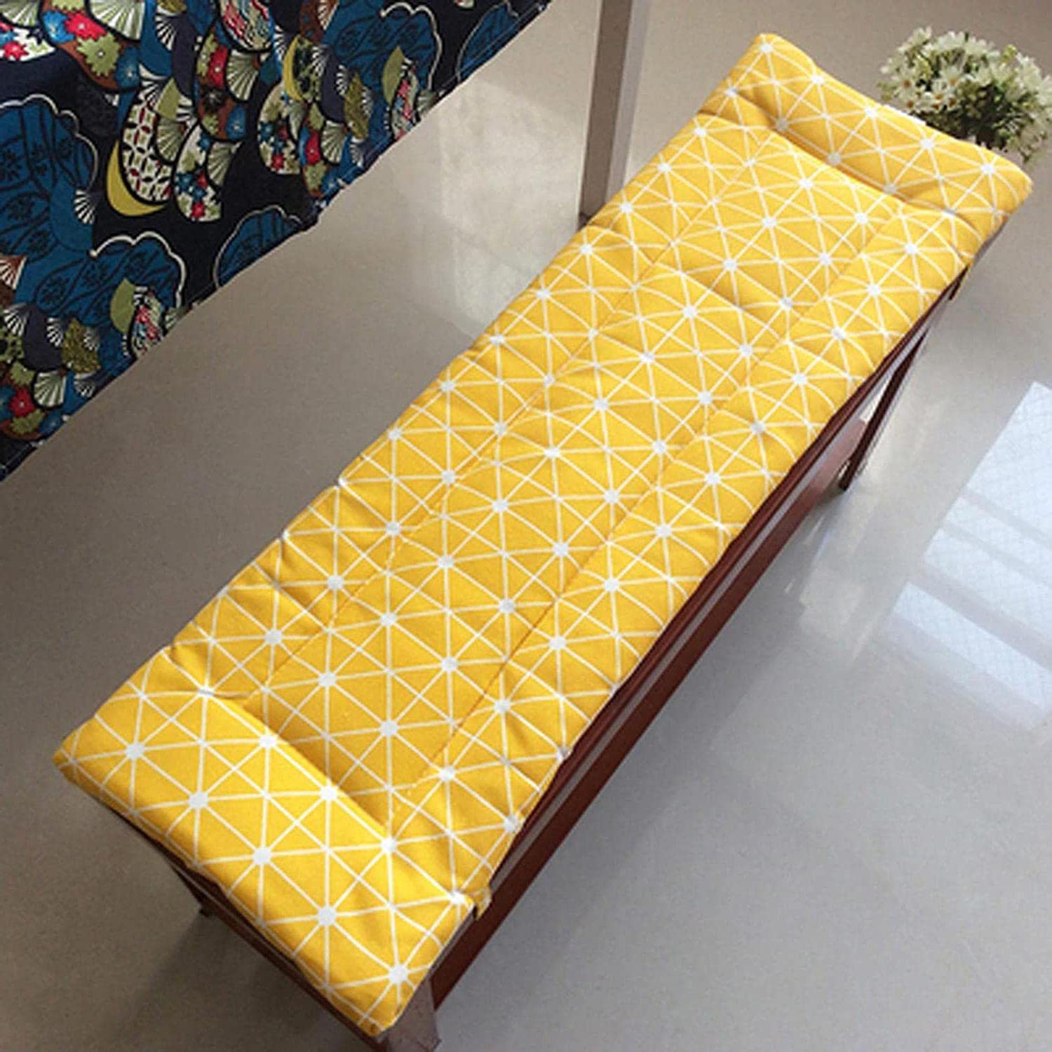 Premium Indoor/Outdoor Bench Cushion - Thick Cotton Garden Furniture Seat Pad for Loveseats, Sofas & Swing Chairs | Water-Resistant Patio, Deck & Backyard Seating Solution | Perfect for Porch, Sunroom & Poolside Relaxation