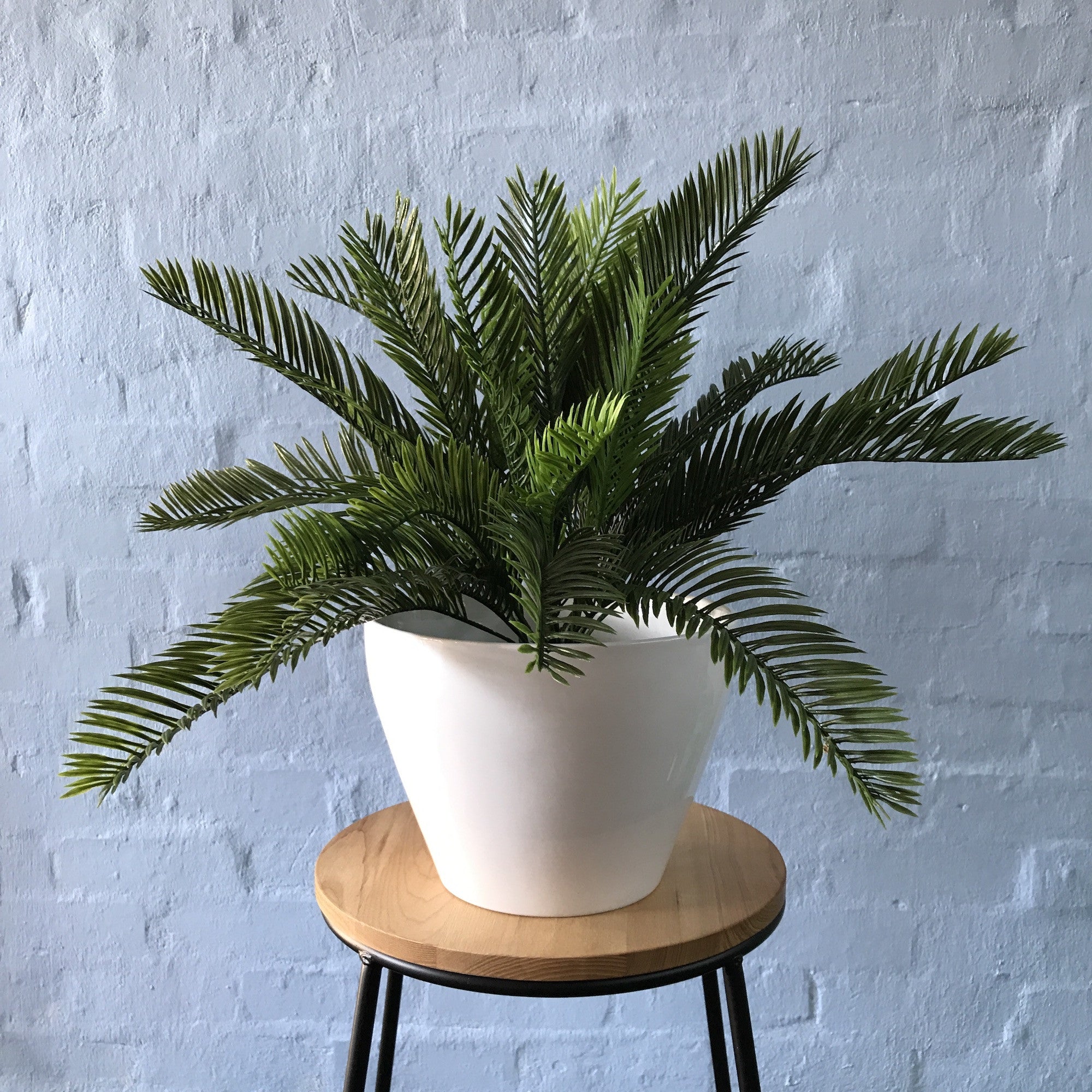 Premium Artificial Cycas Palm Tree - 5ft Tall Lifelike Fake Plant for Home & Office Decor - Perfect for Living Room, Patio, or Indoor Greenery Enhancement