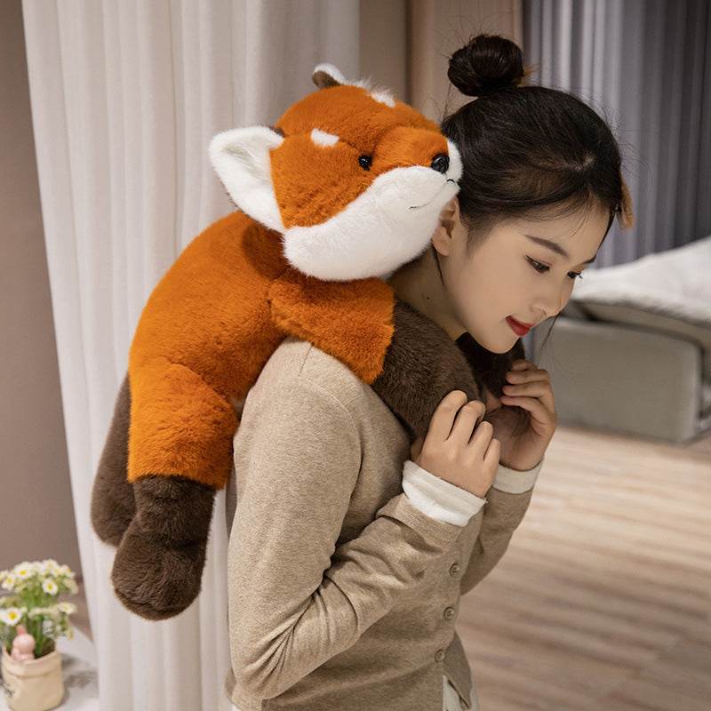 Foksi: Adorable Kawaii Fox Plushie - Soft Stuffed Animal Toy for Kids & Adults | Perfect for Cuddling, Home Decor, and Gift Giving