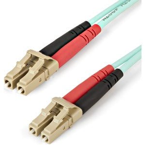 2M OM4 Duplex Multimode Fiber Optic Cable - 100Gbps 50/125μm LSZH LC to LC - High-Speed Data Center & Server Room Connectivity