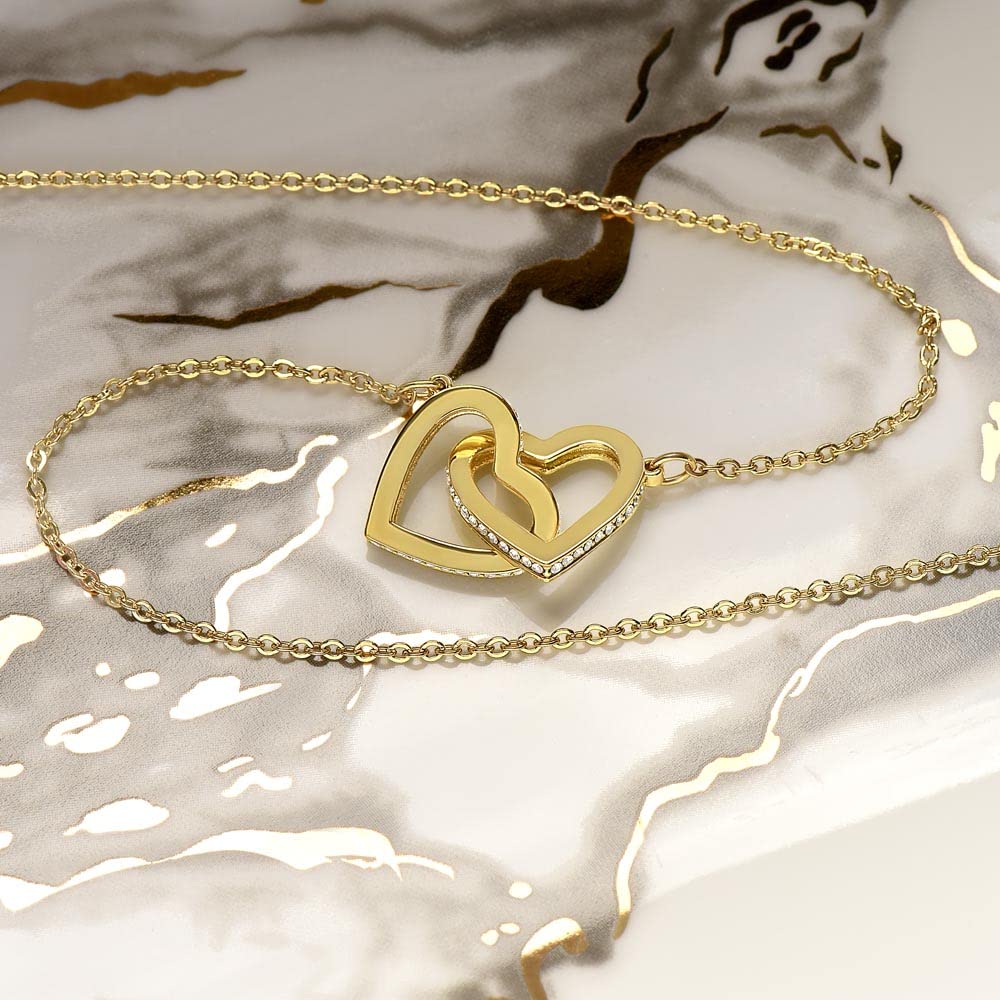 Romantic Heart Necklace for Wife - Personalized Anniversary & Birthday Gift for Her with Message Card - Perfect for Valentine's Day, Wedding Anniversary & Special Occasions