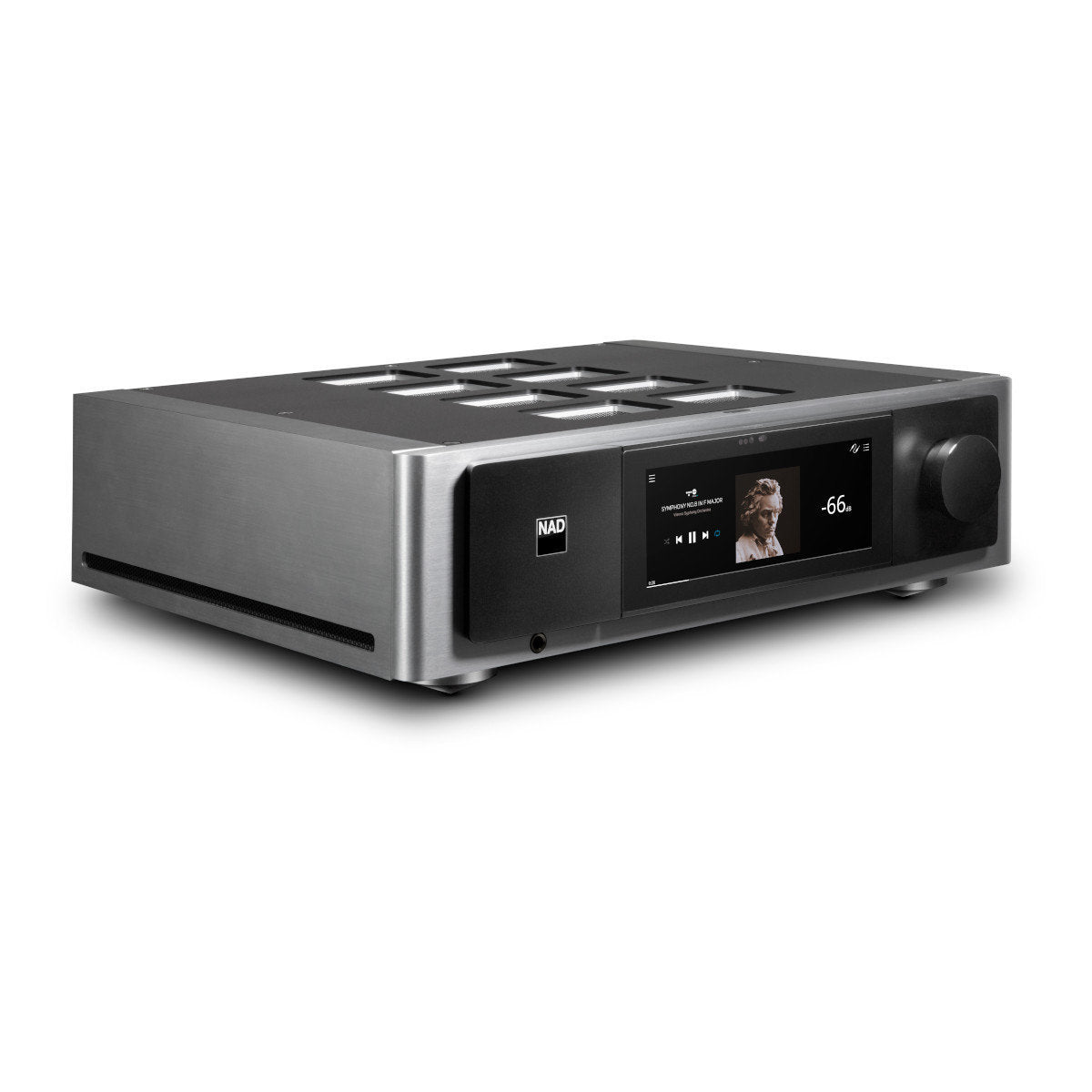 NAD Electronics M33 BluOS Streaming DAC Amplifier - High-End Wireless Audio System for Home Theater & Music Listening - Perfect for Audiophiles & Hi-Fi Enthusiasts