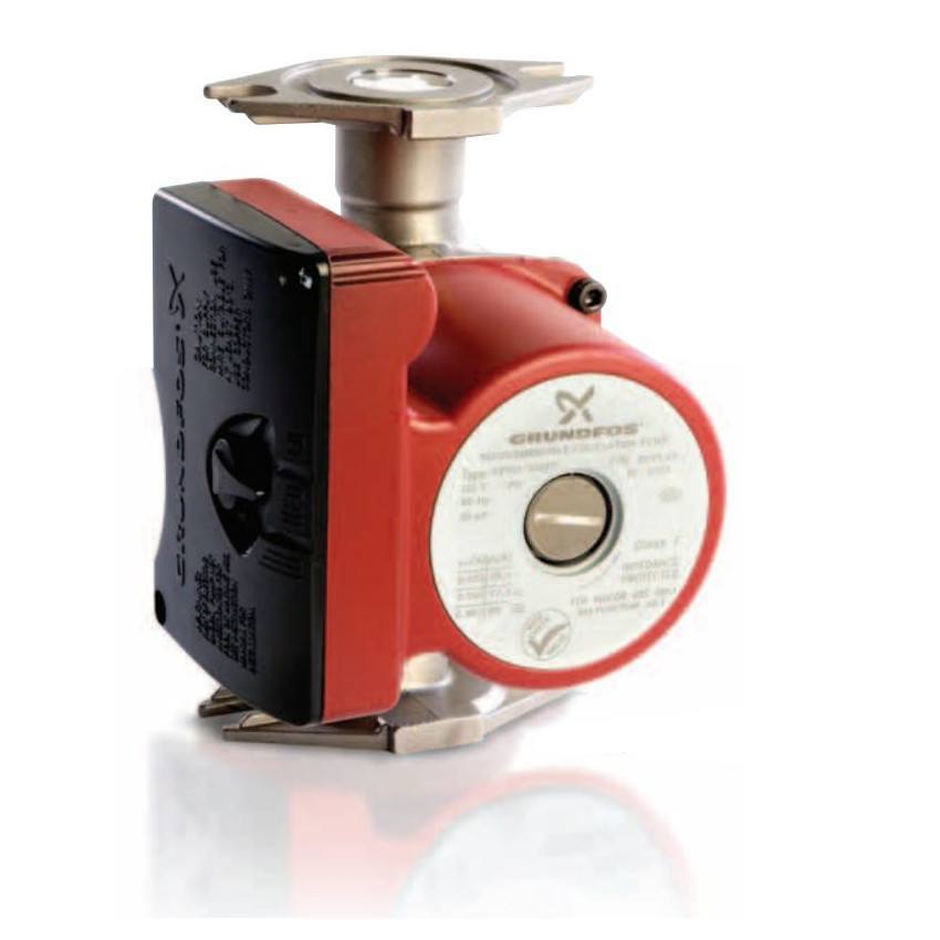 Grundos 59896783 3-Speed Stainless Steel Circulator Pump with Timer - Perfect for Home Heating Systems & Hydronic Circulation