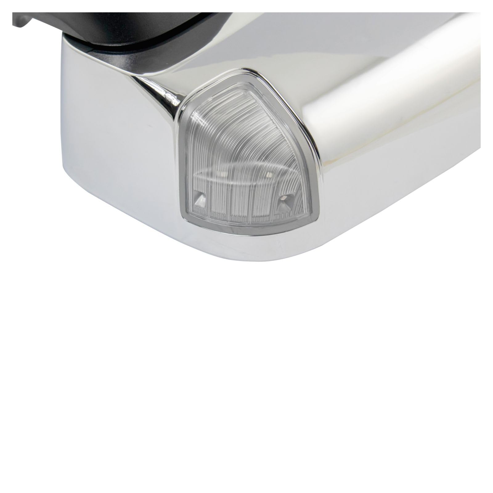 Power Heated Signal Memory Towing Mirror with Puddle Light - Chrome Left Side for Ram Trucks | Enhanced Visibility & Safety for Towing & Night Driving