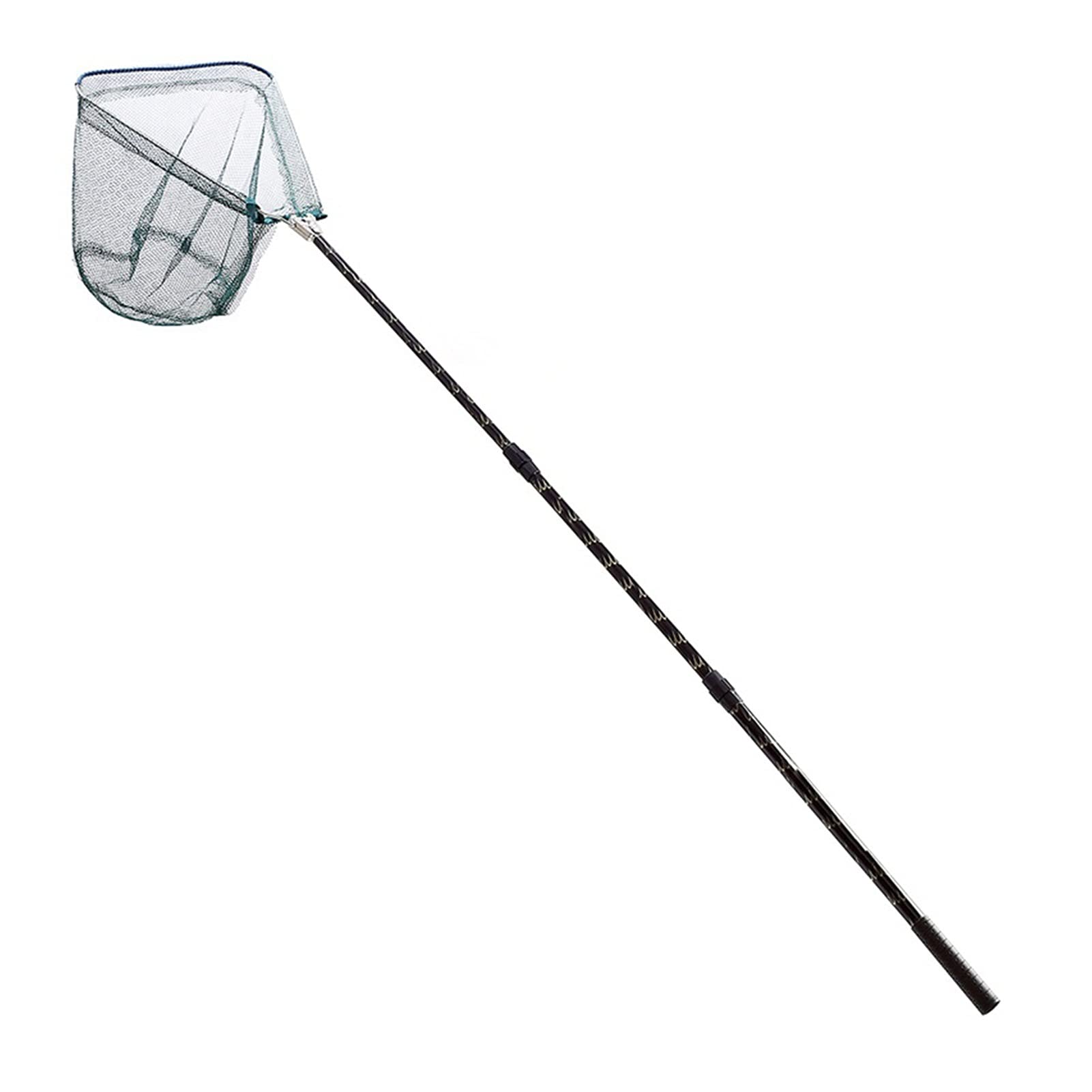 Xinxinchaoshi Aluminum Alloy Telescopic Fishing Net Pole - 3-Section Foldable Landing Net with 1.8m Handle for Casting & Trapping | Perfect for Freshwater Fishing, Kayak Angling & Shoreline Fishing