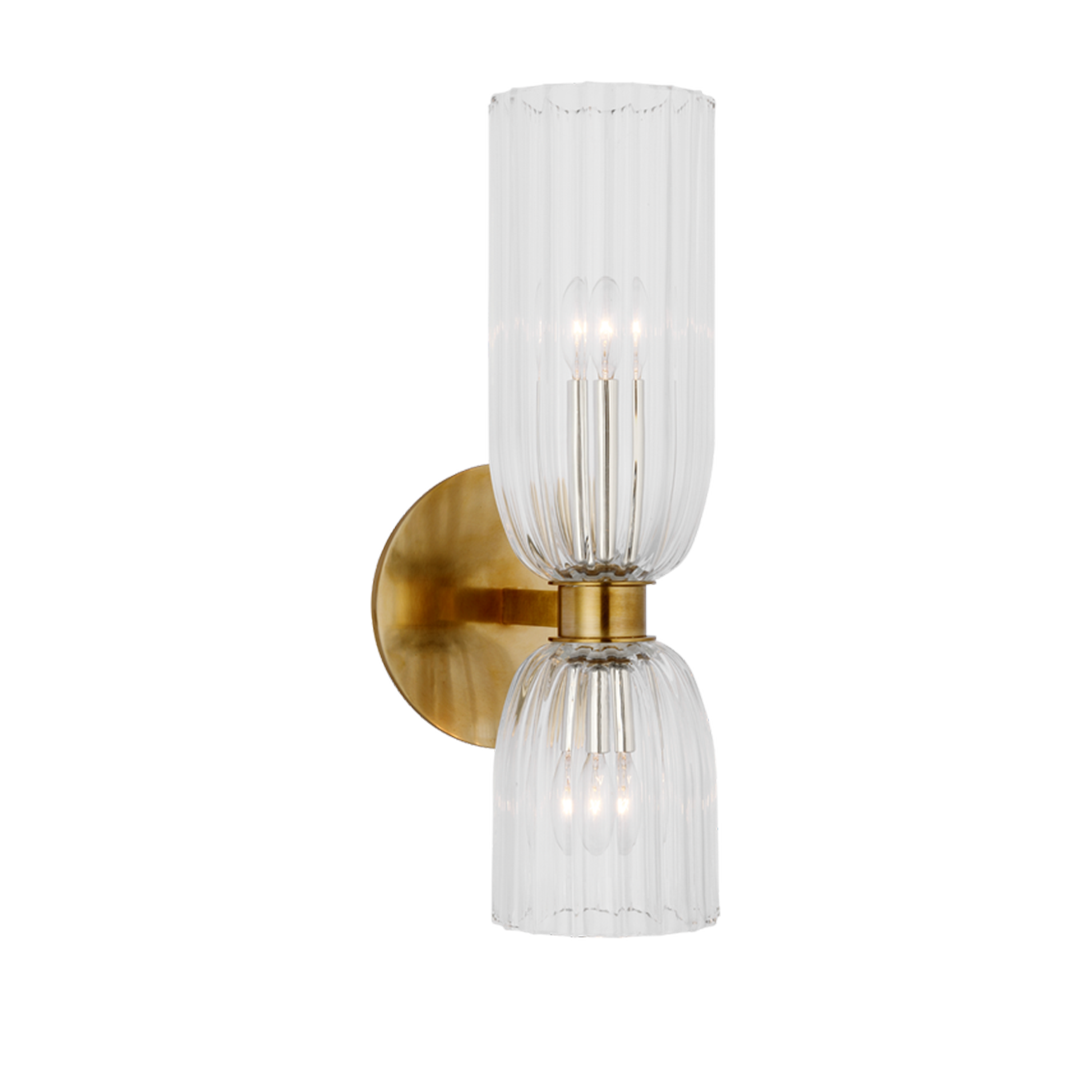 Asalea 16-Inch Double Wall Sconce Light Fixture - Modern Farmhouse Vanity Lighting for Bathroom, Bedroom, or Hallway - Oil Rubbed Bronze Finish with Clear Glass Shades