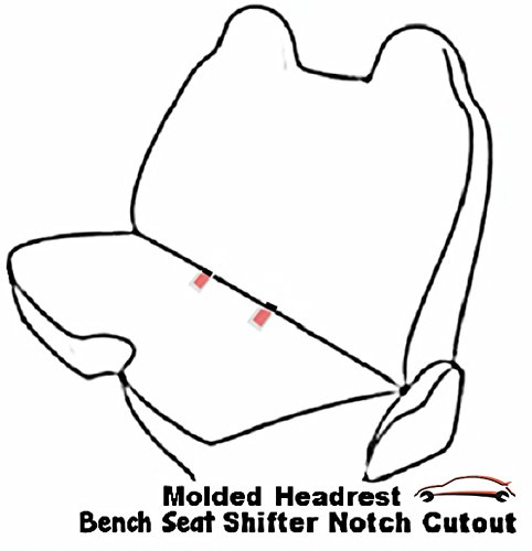 Waterproof Neoprene Seat Cover for Toyota Tacoma 1995-2004 - Front Bench with Molded Headrest & Large Notched Cushion (Black) | Durable Protection for Off-Roading, Camping & Daily Commute