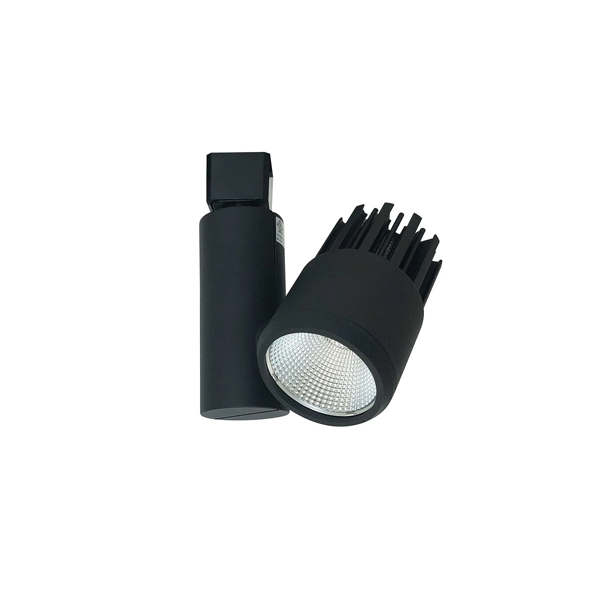 Aiden LED Track Head Light 15W 1300 Lumens 3000K Warm White, Adjustable Beam Angle 19° or 40°, Black Halo Recessed Fixture - Perfect for Accent Lighting in Living Rooms, Kitchens, and Retail Stores